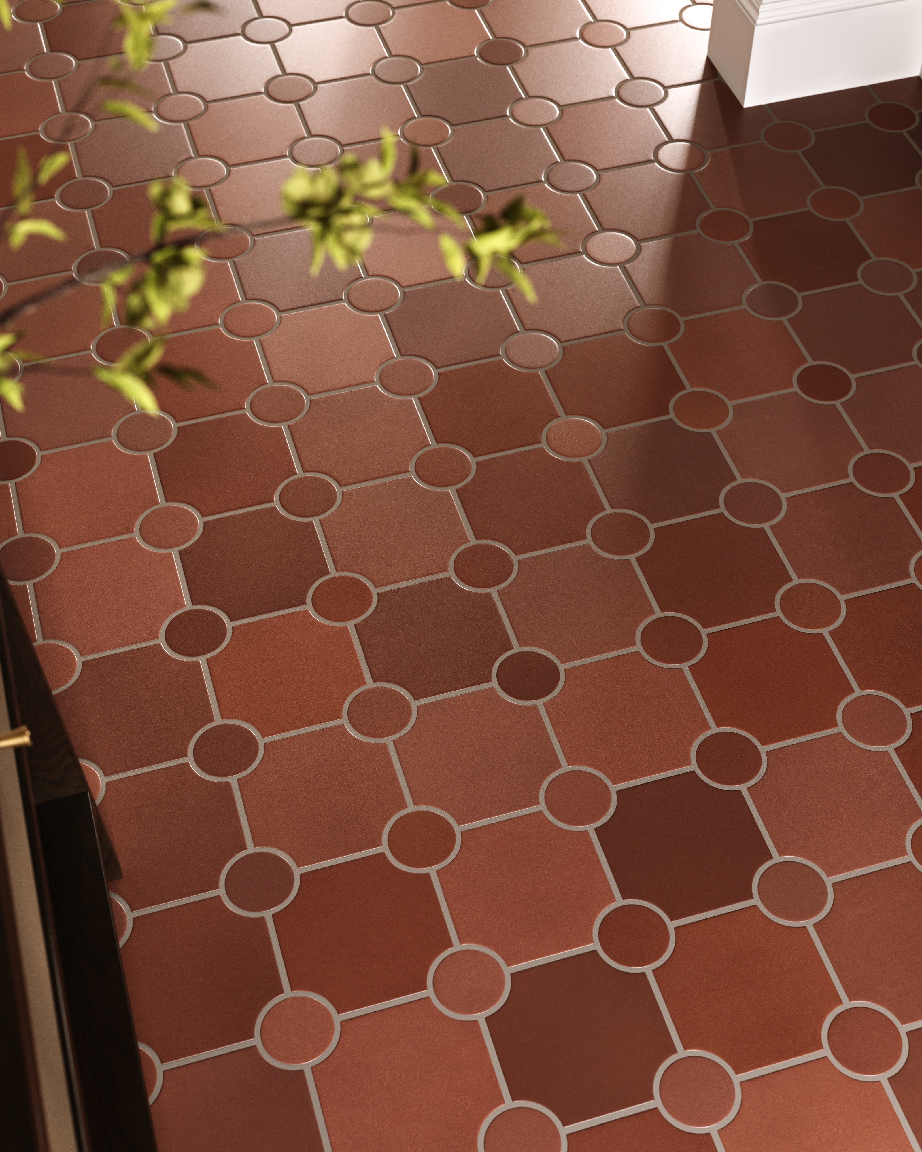 Portico Original Ceramic Tile in Antique