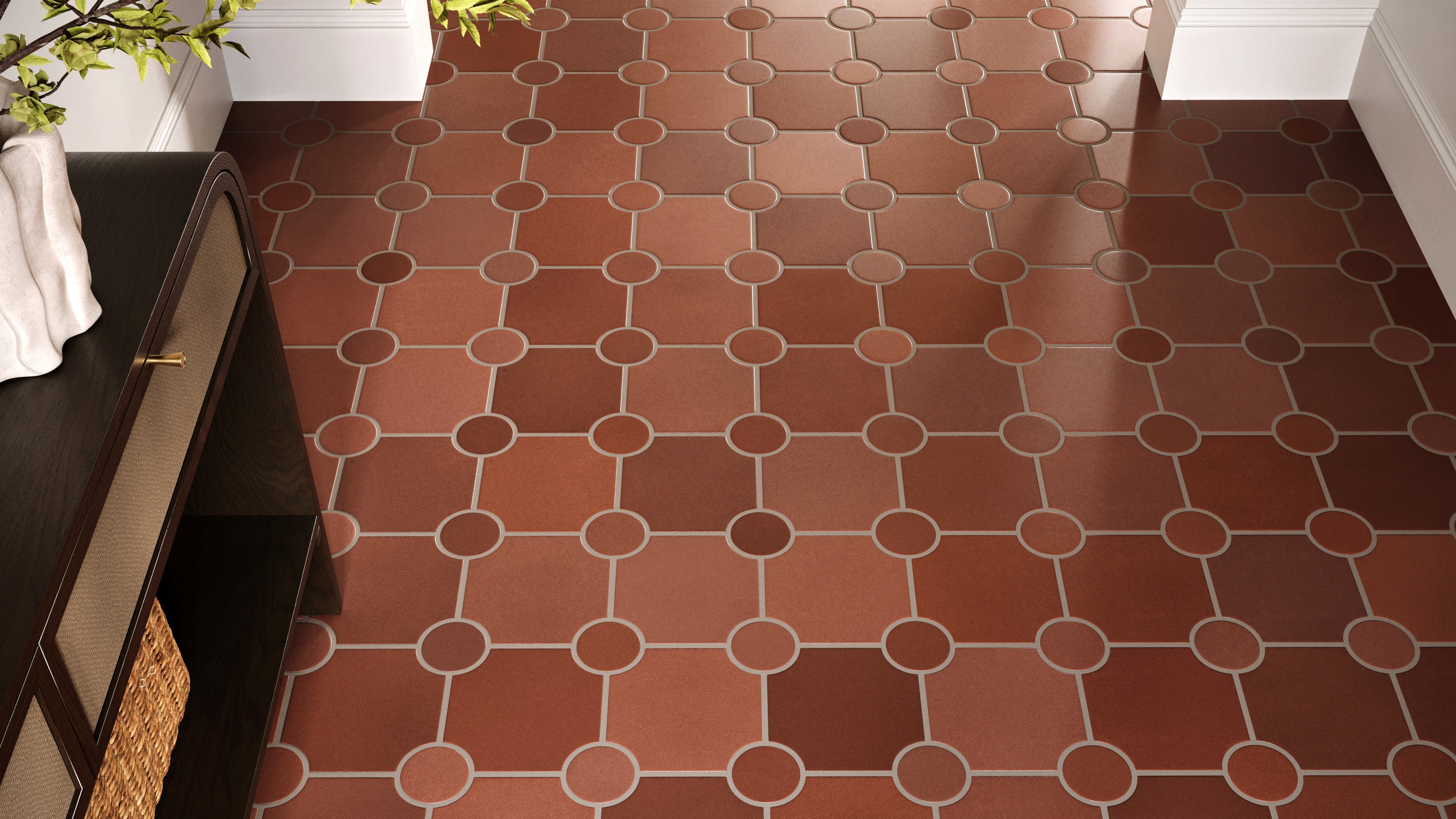 Portico Original Ceramic Tile in Antique