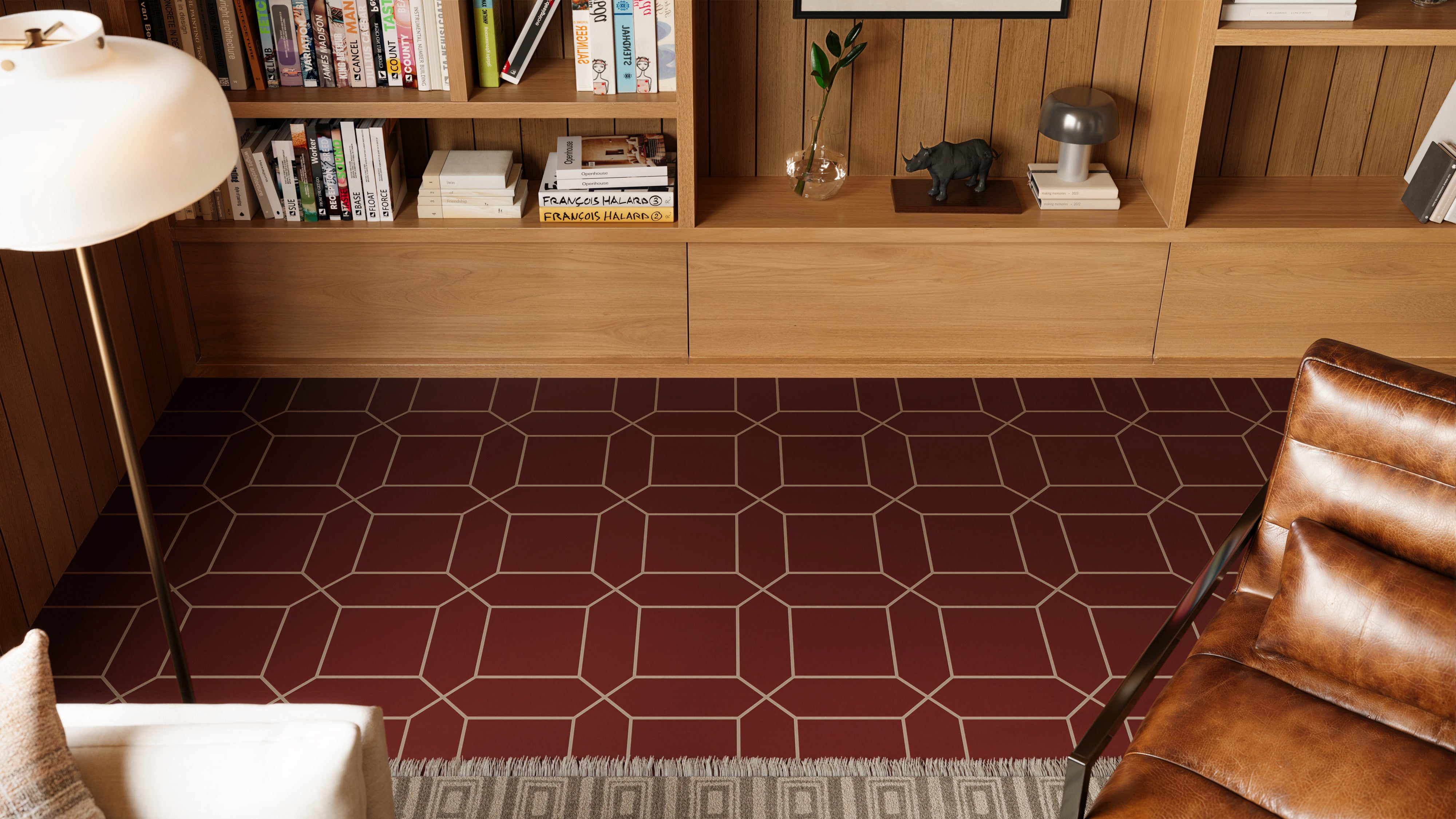 Atrium Original Ceramic Tile in Vintage Leather Matte