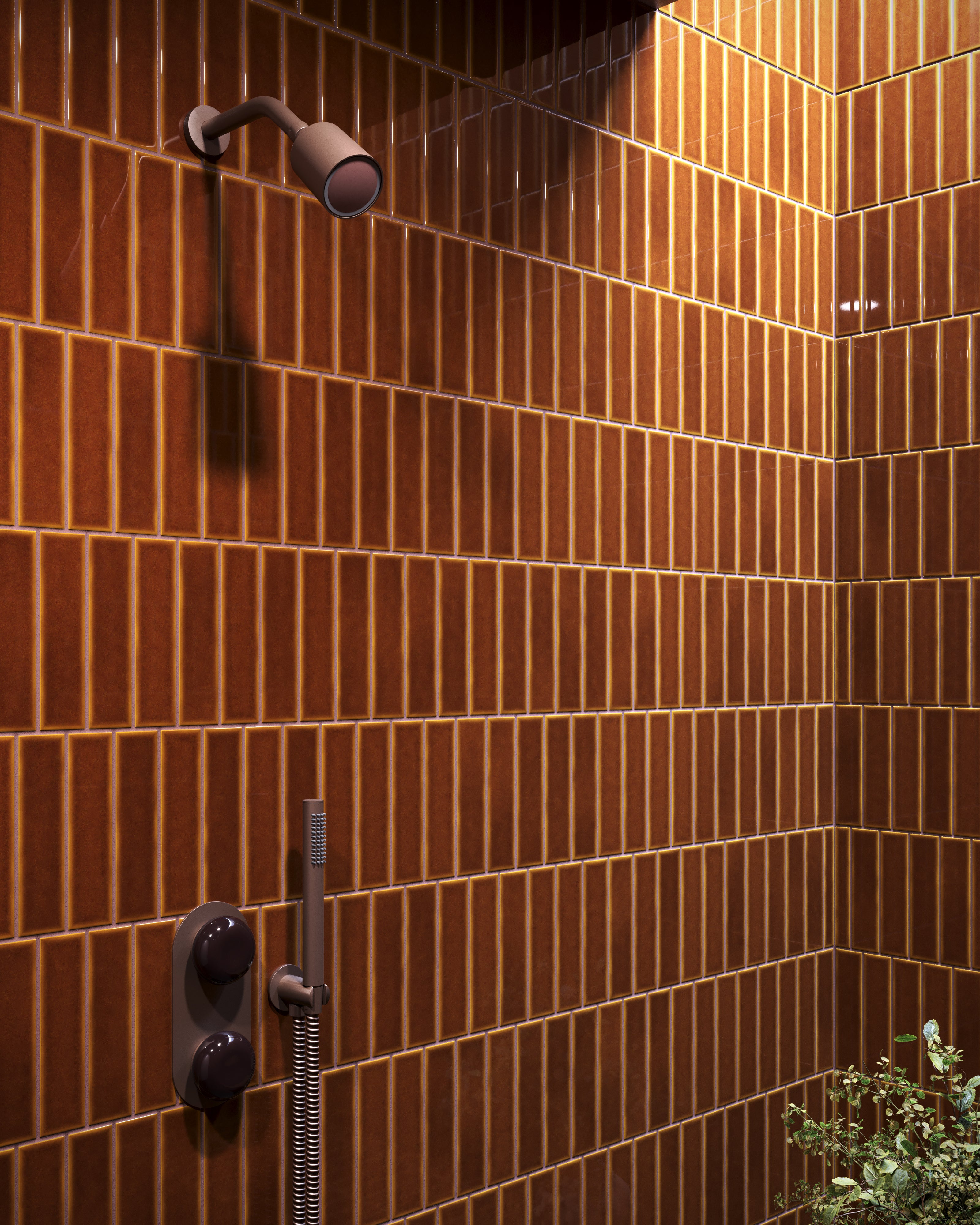 2x8 Original Ceramic Tile in Amber