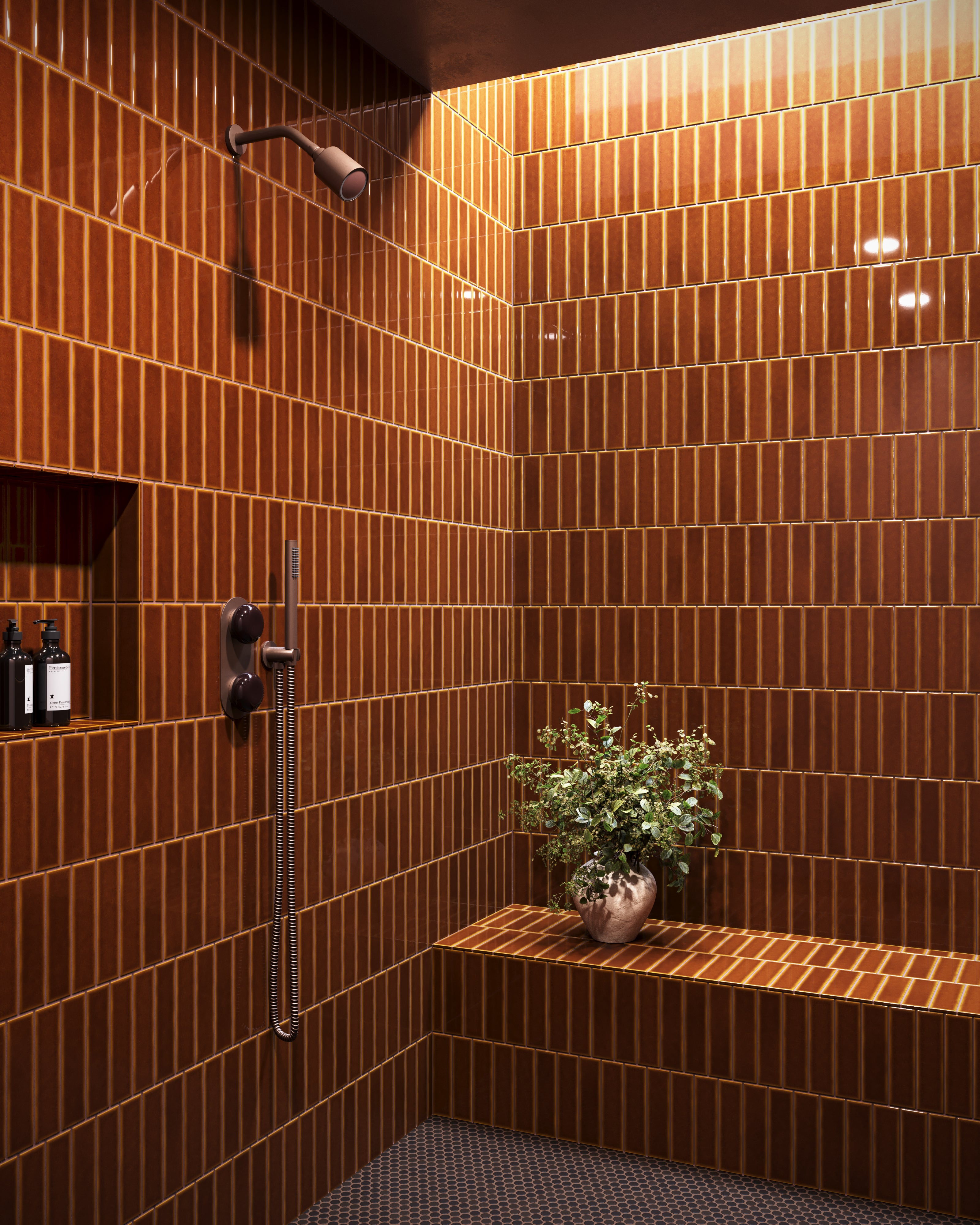 2x8 Original Ceramic Tile in Amber