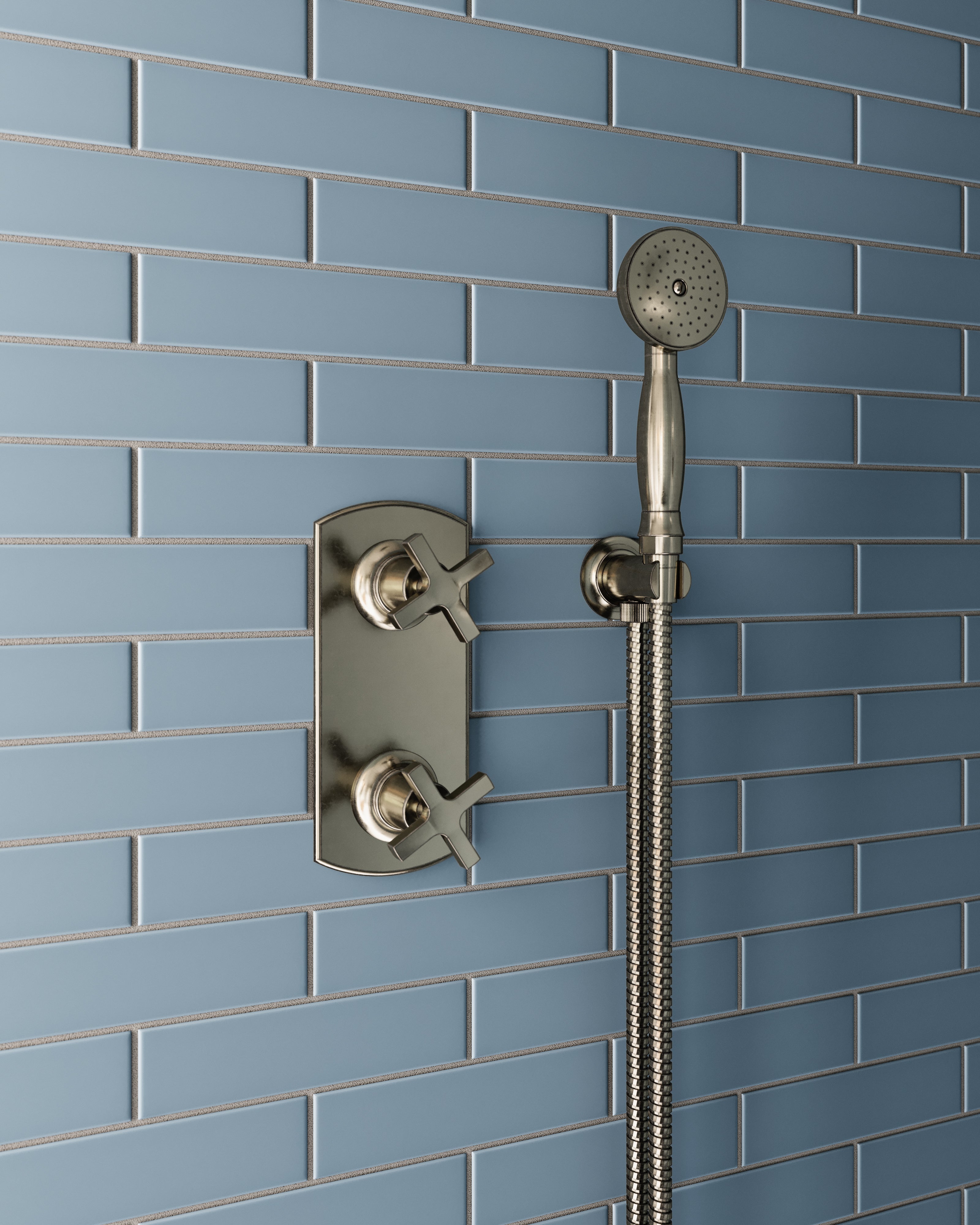 Emerson Wall Elbow with Hook Kit - Less Hand Shower in French Nickel