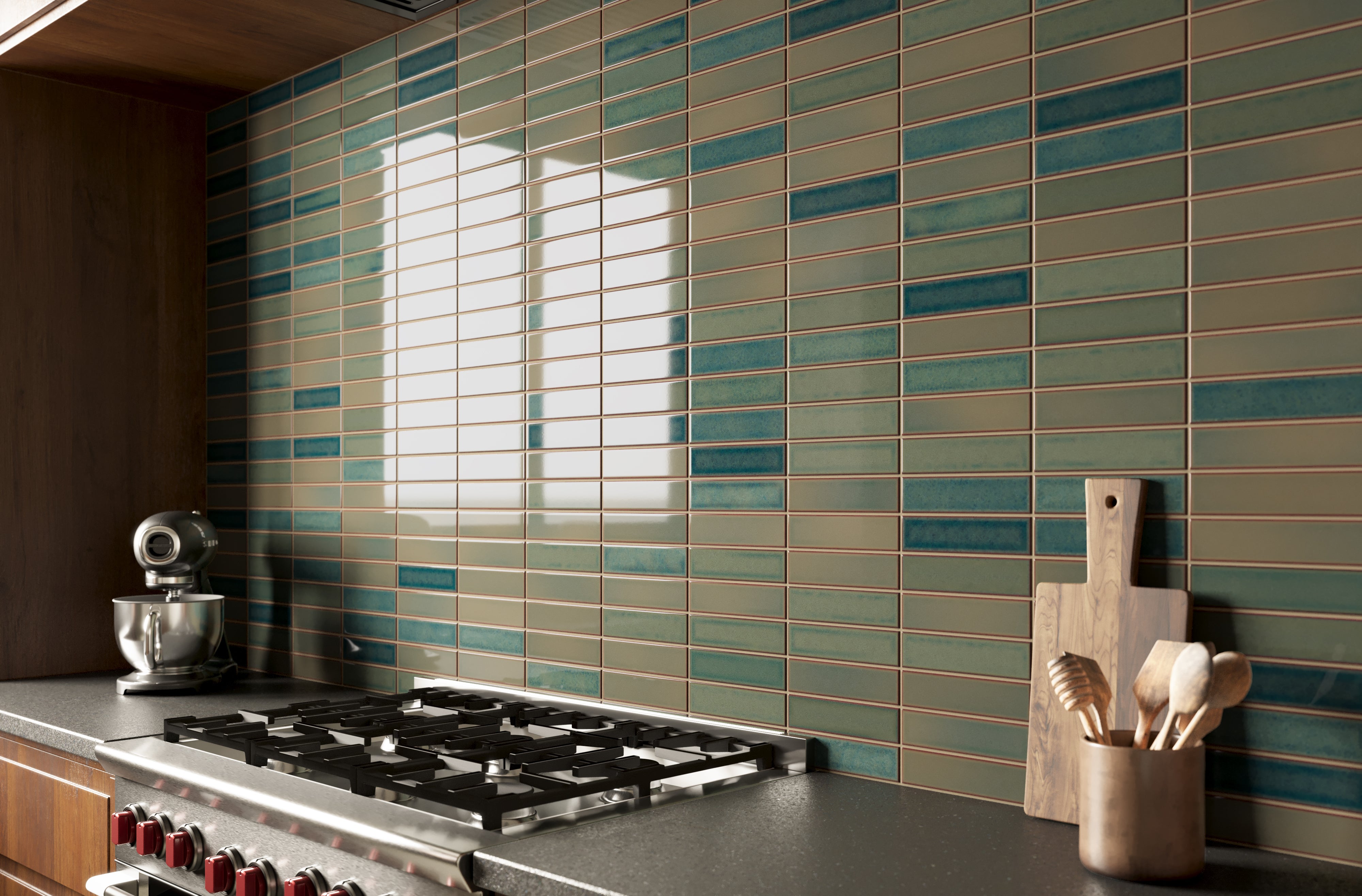 2x8 Original Ceramic Tile in Mackerel