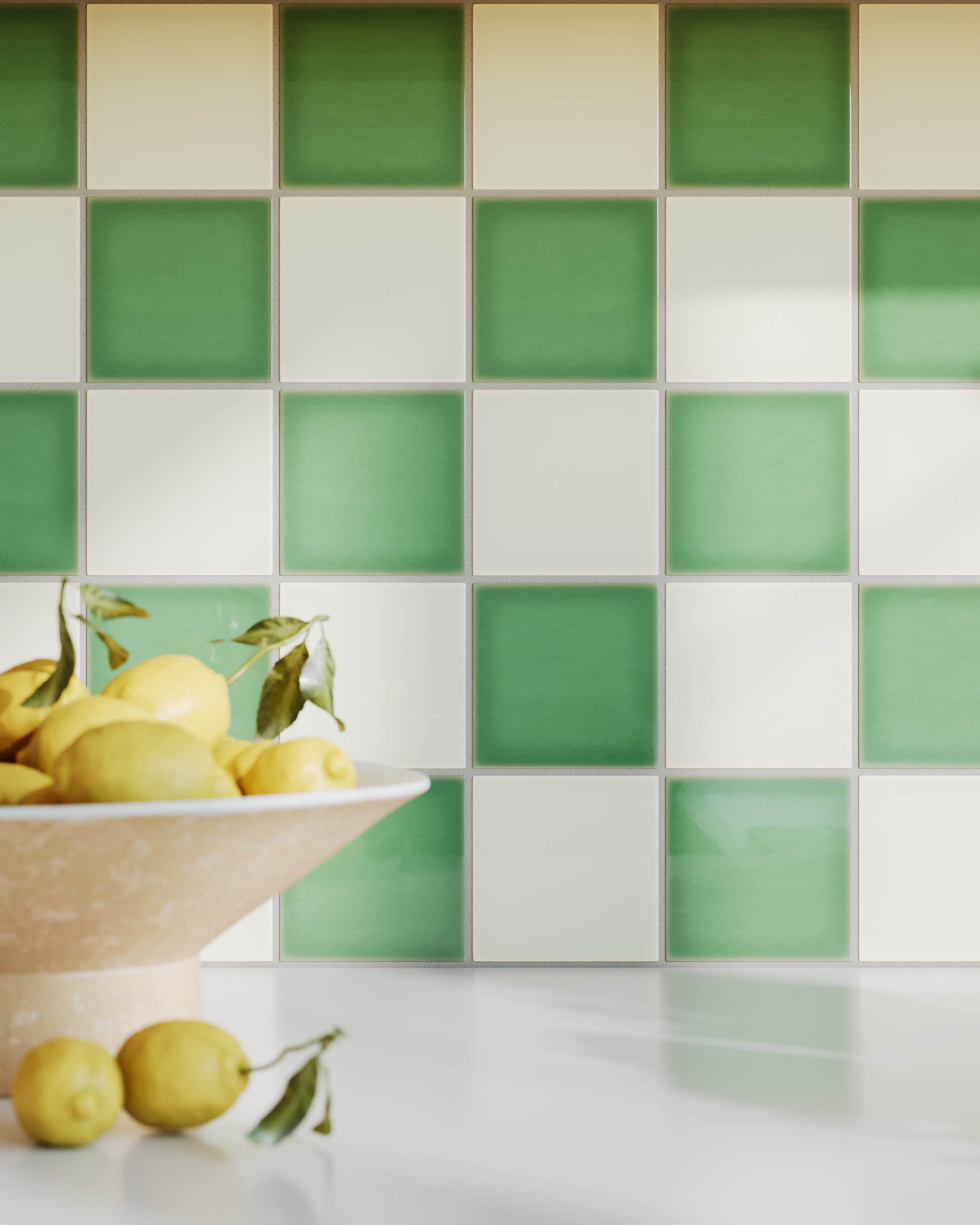4x4 Original Ceramic Tile in Limewash Gloss