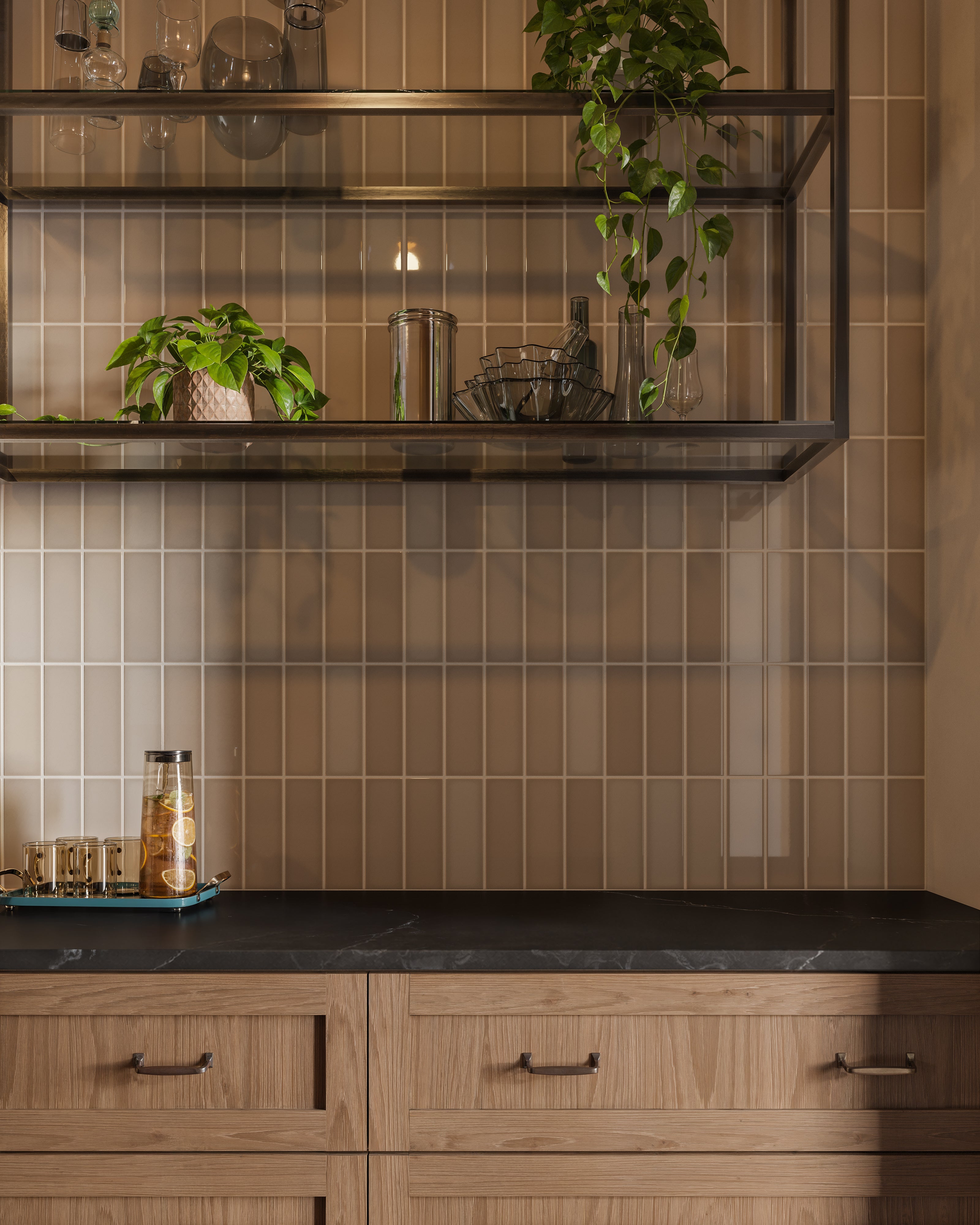 2x8 Original Ceramic Tile in Sand Dune Gloss