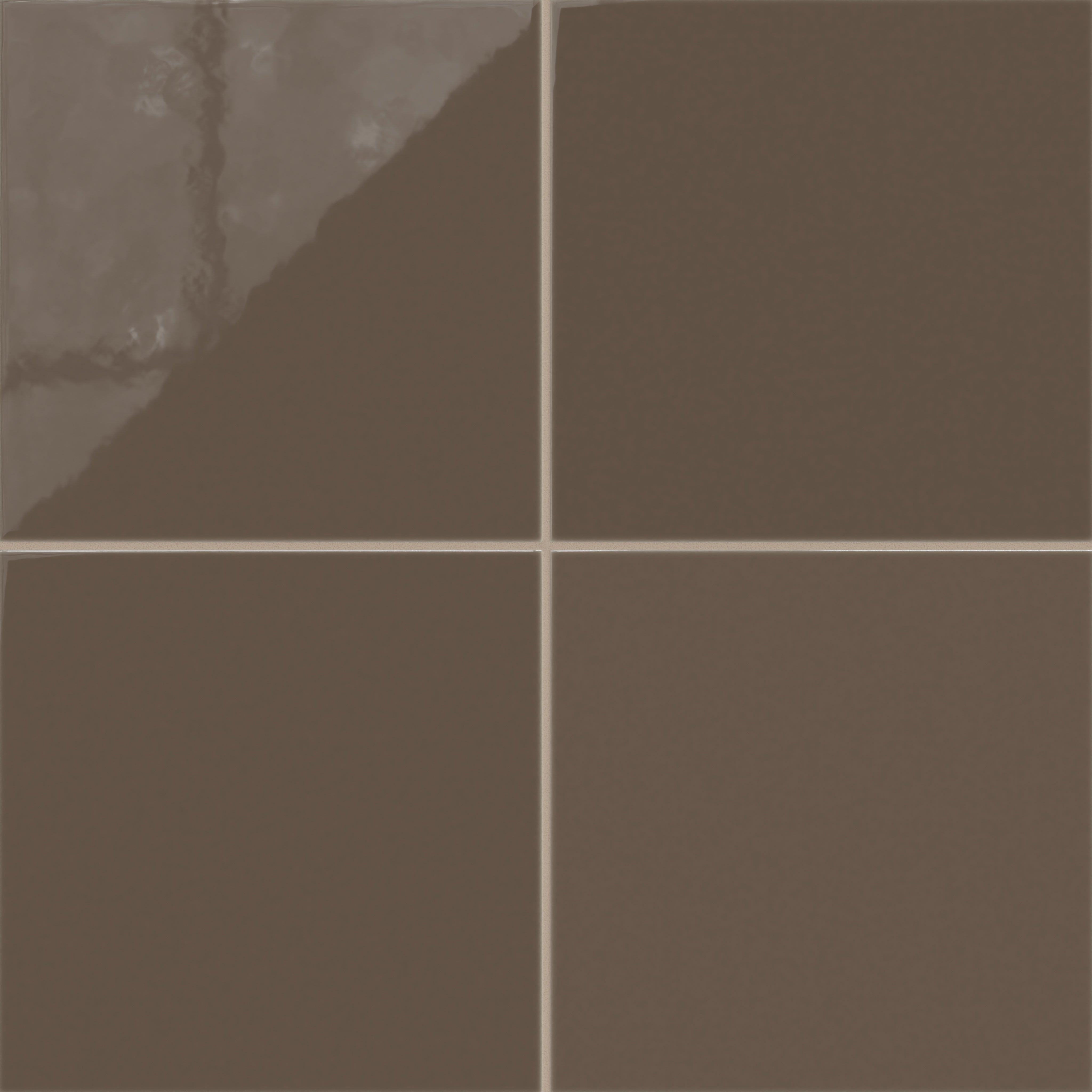 12x12 Natural Press Ceramic Tile in Otter Gloss