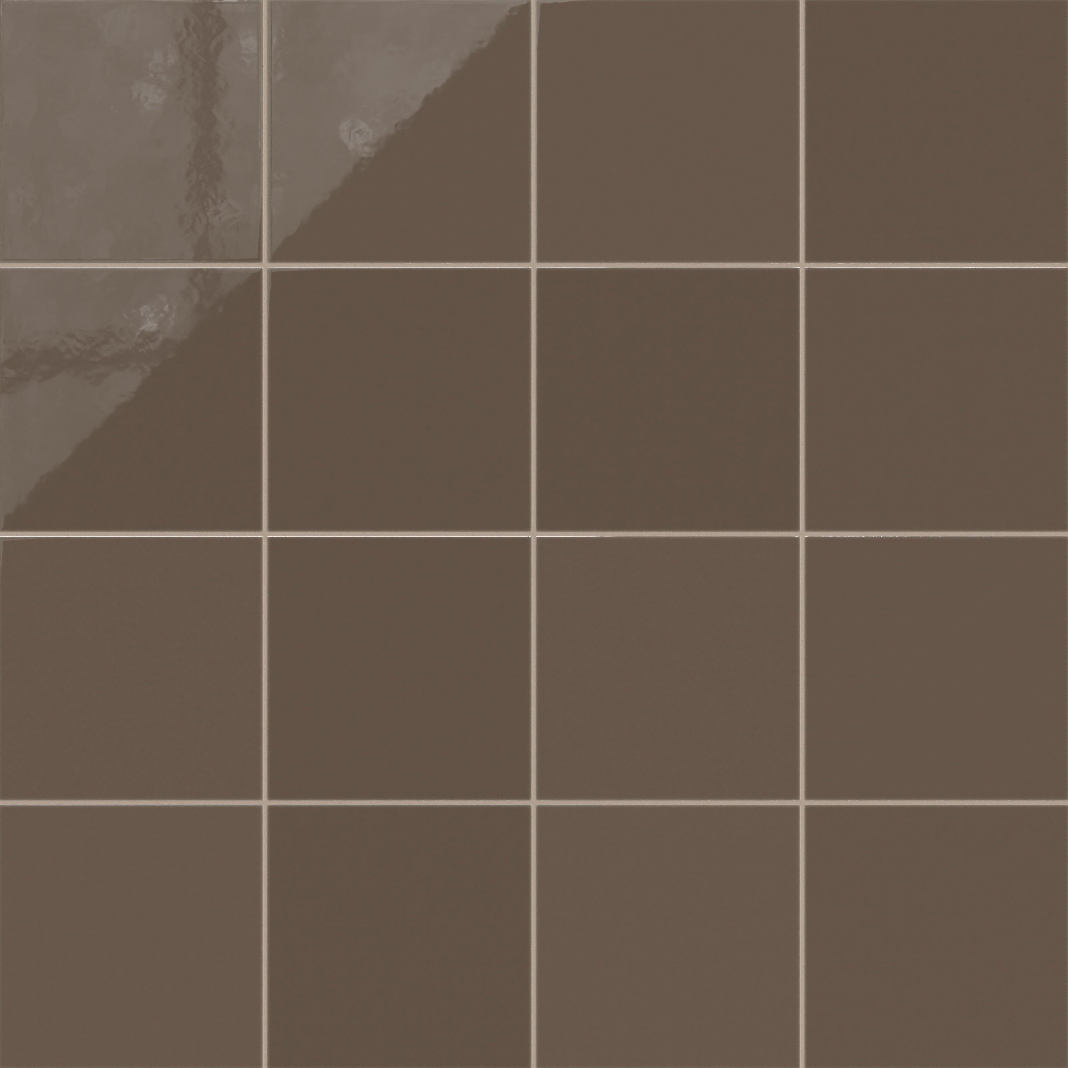 12x12 Natural Press Ceramic Tile in Otter Gloss