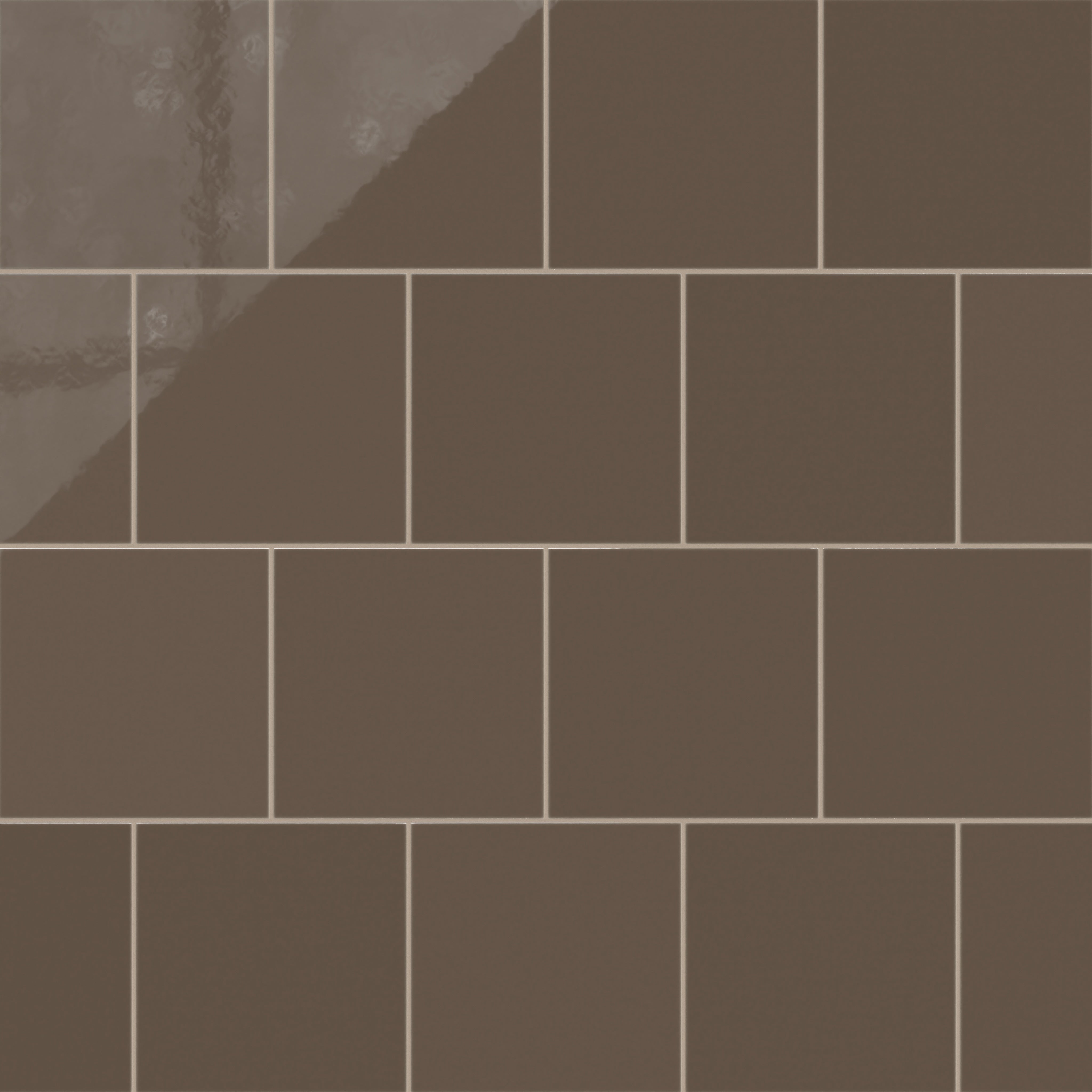 12x12 Natural Press Ceramic Tile in Otter Gloss