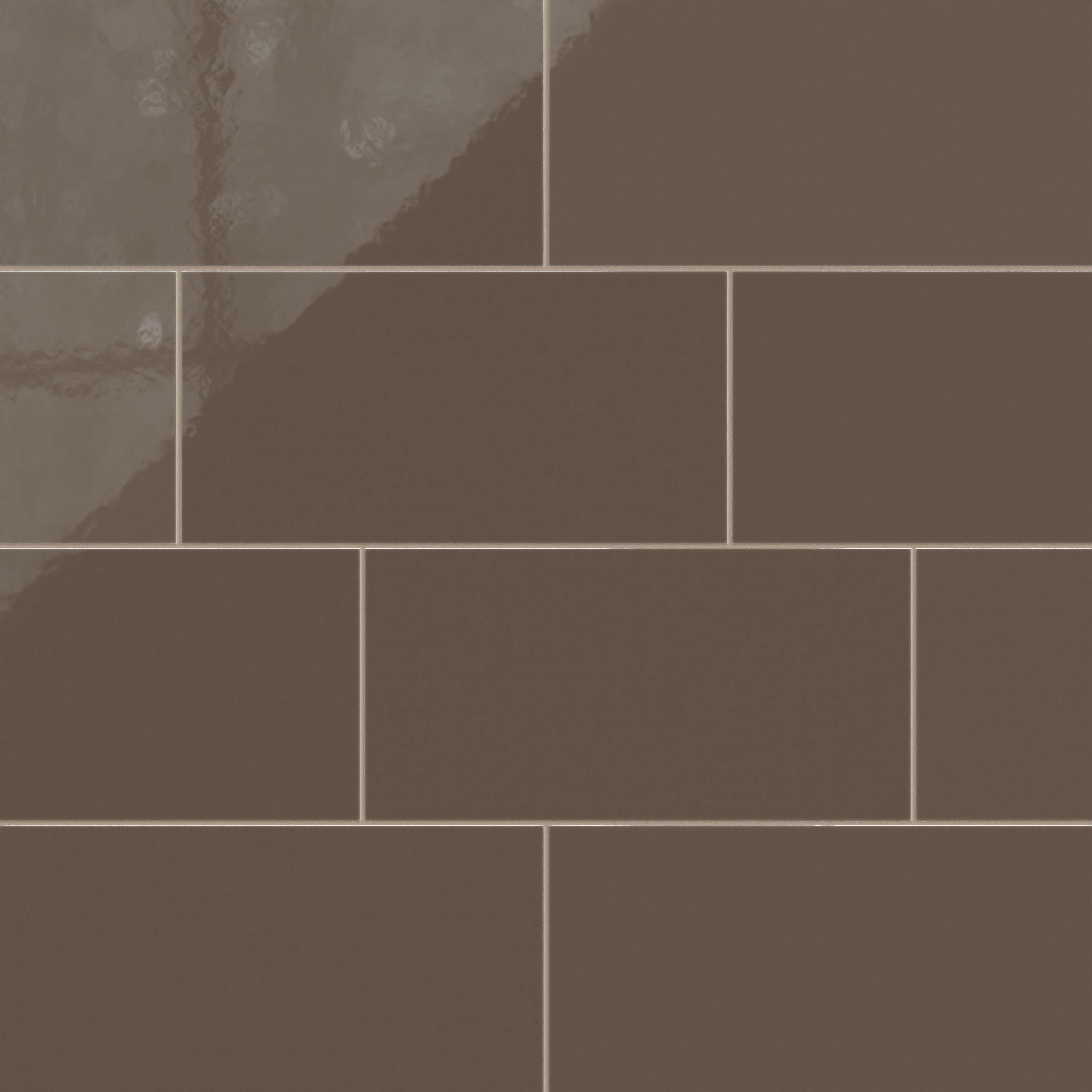 12x24 Natural Press Ceramic Tile in Otter Gloss