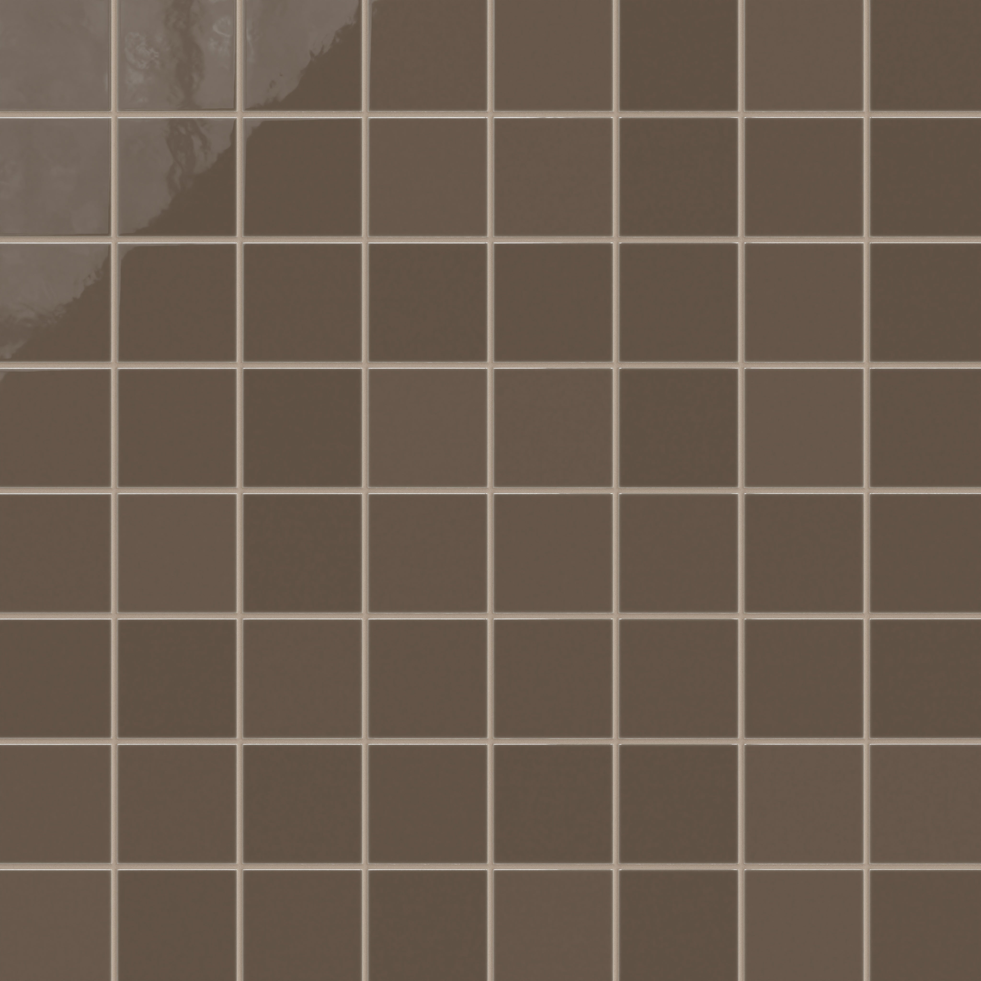 4x4 Natural Press Ceramic Tile in Otter Gloss