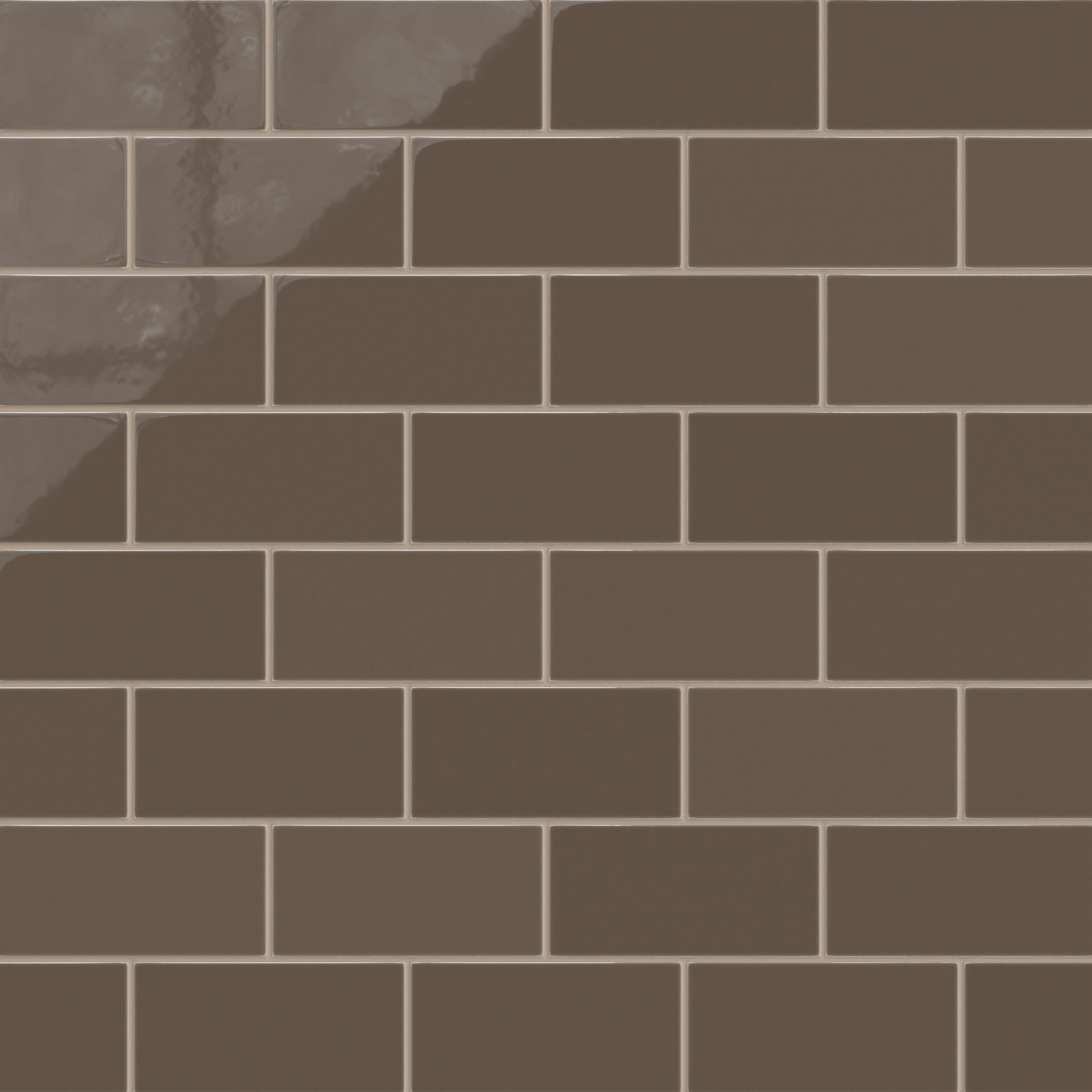 4x8 Natural Press Ceramic Tile in Otter Gloss