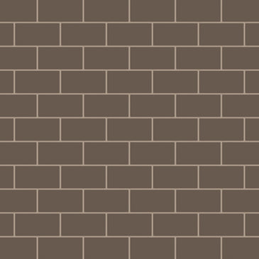 2x4 Half Offset Sheeted Natural Press Ceramic Mosaic Tile in Otter Matte