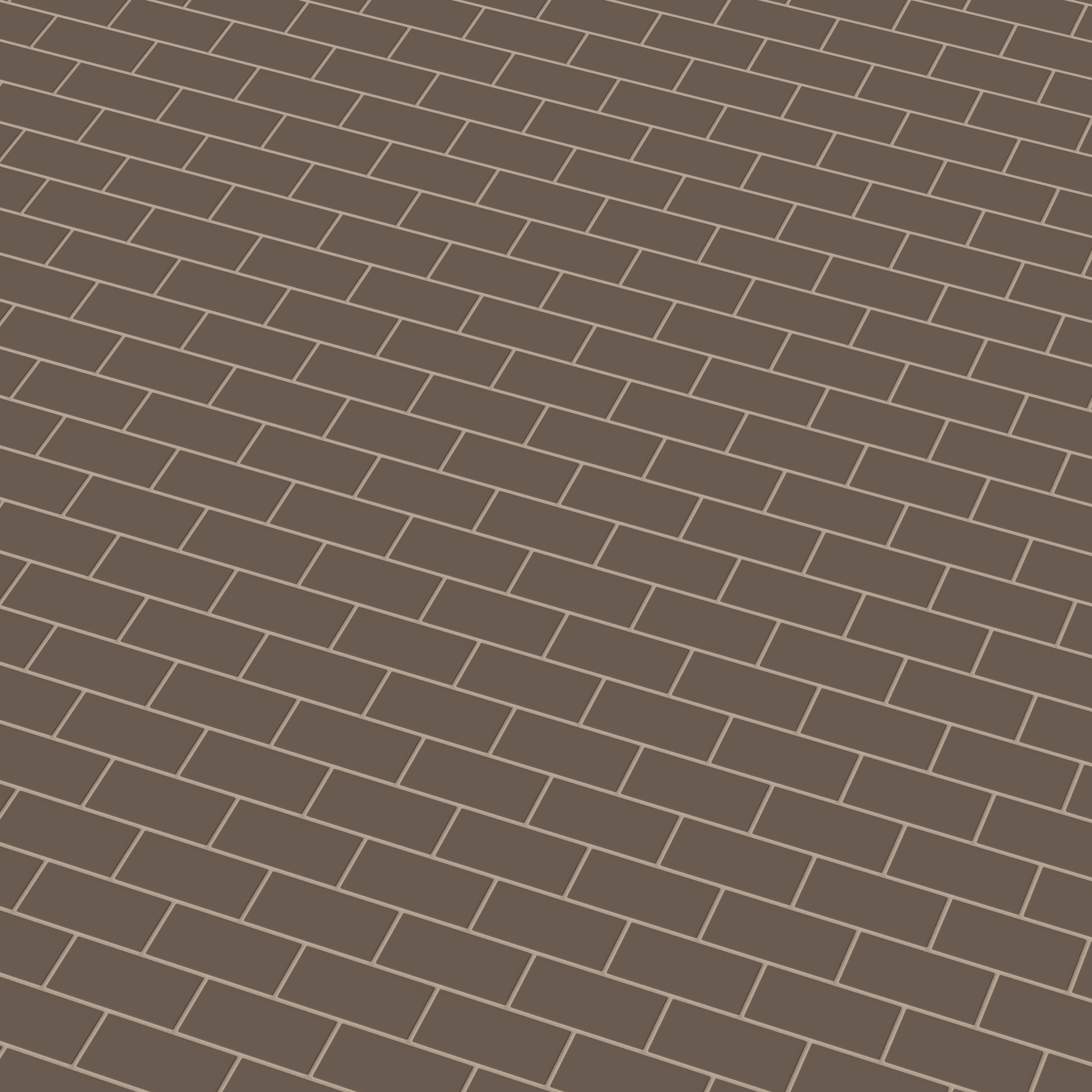 2x4 Half Offset Sheeted Natural Press Ceramic Mosaic Tile in Otter Matte