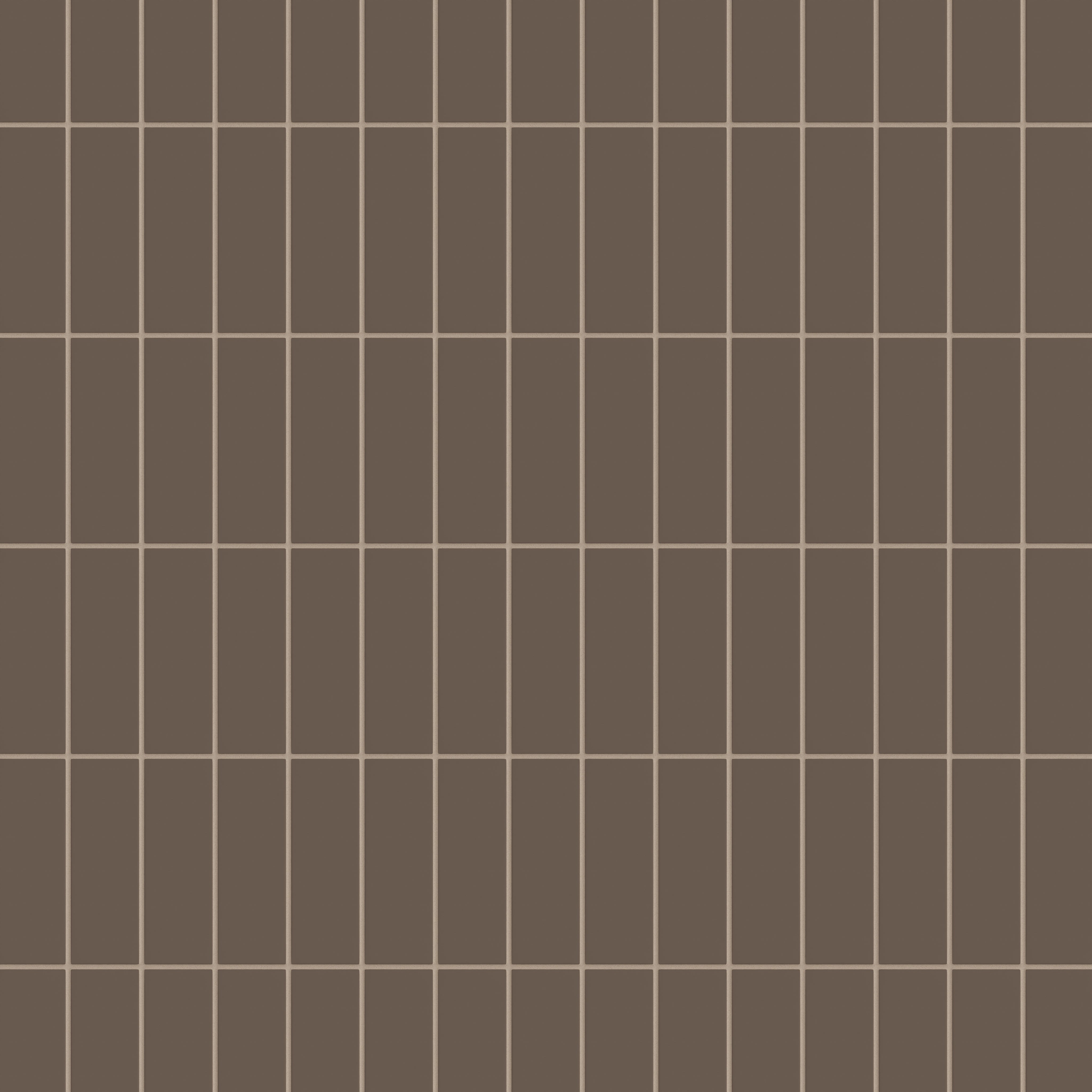 2x6 Natural Press Ceramic Tile in Otter Matte