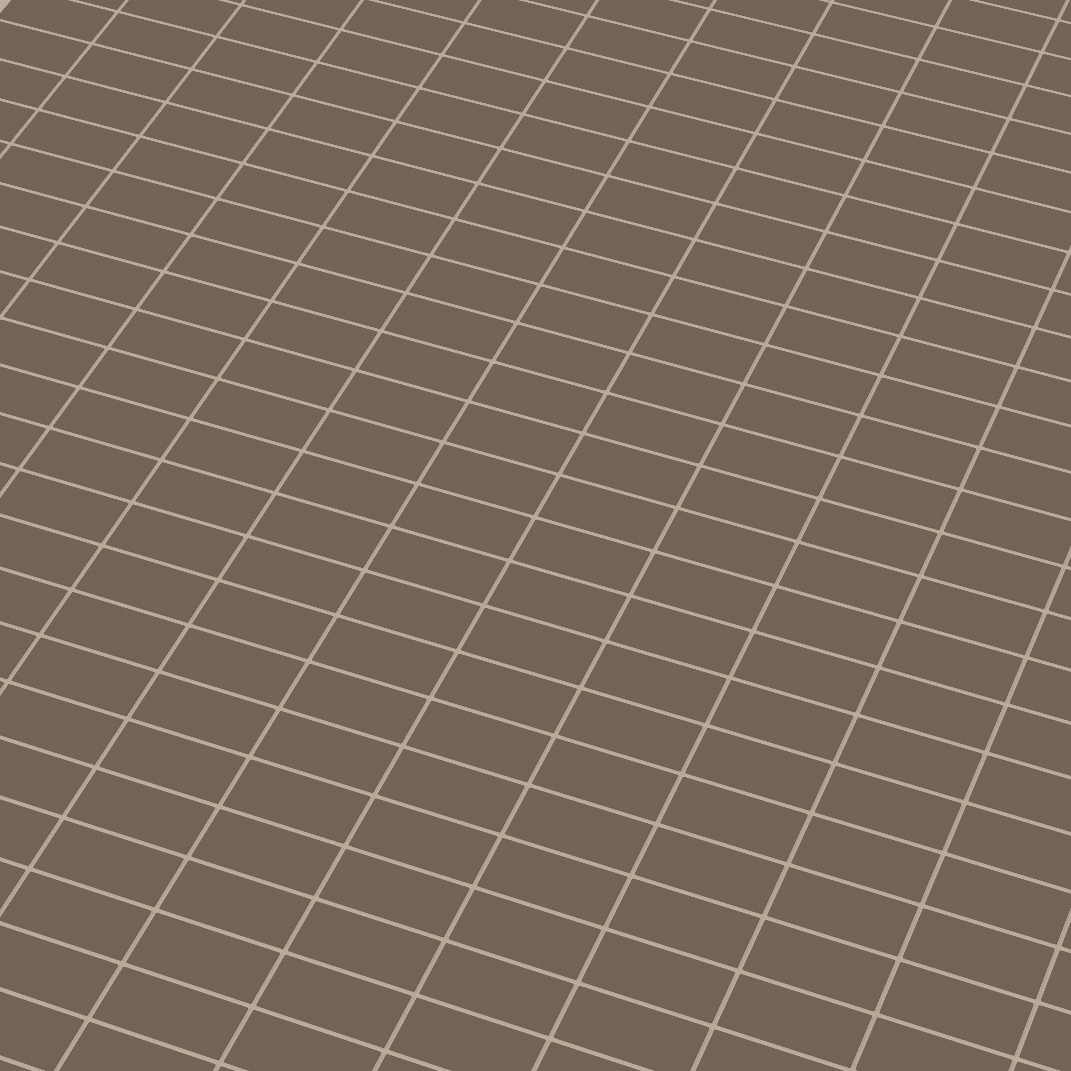 2x4 Straight Set Sheeted Natural Press Ceramic Mosaic Tile in Otter Matte