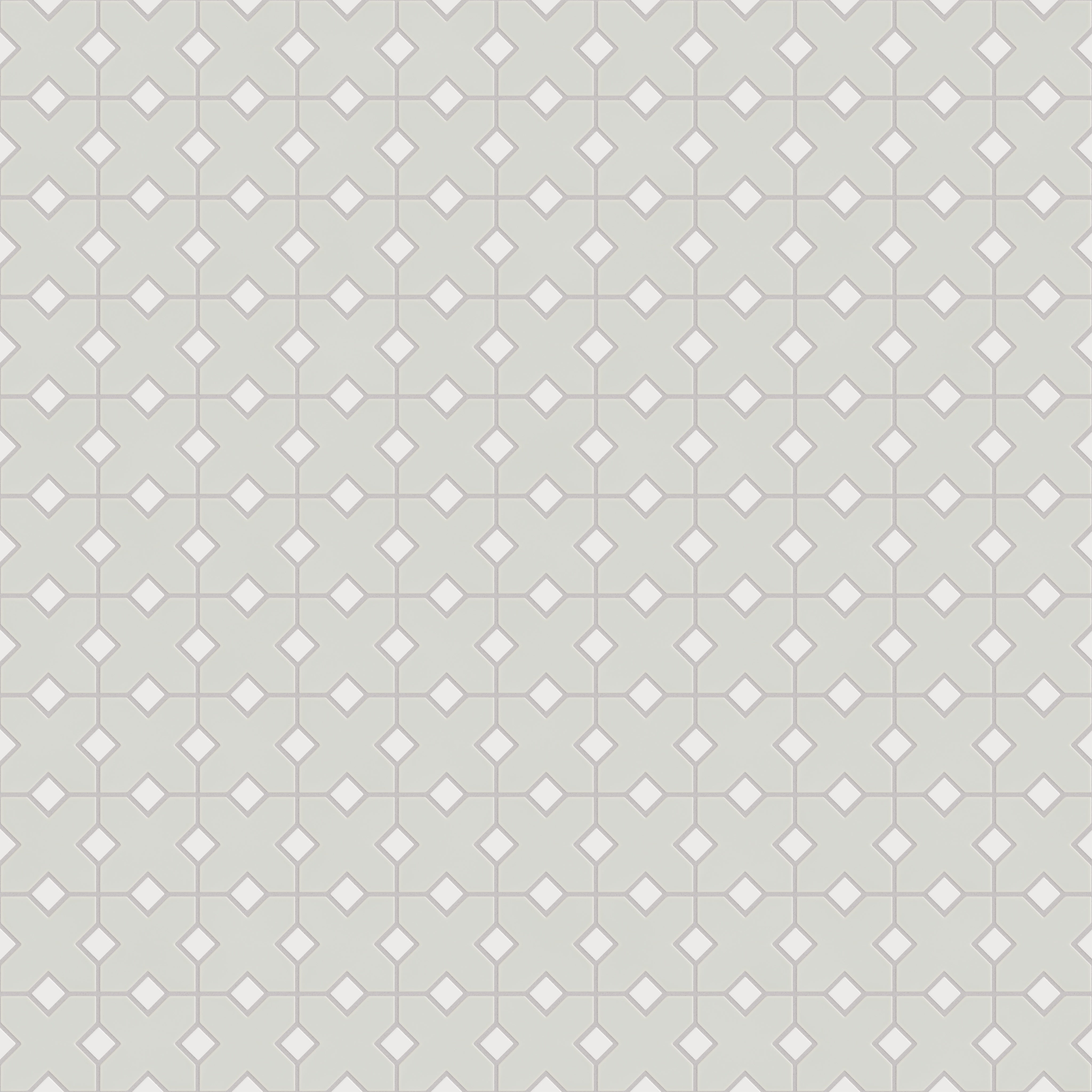 Hacienda Sheeted Original Ceramic Tile in Overcast Matte & Calcite Matte
