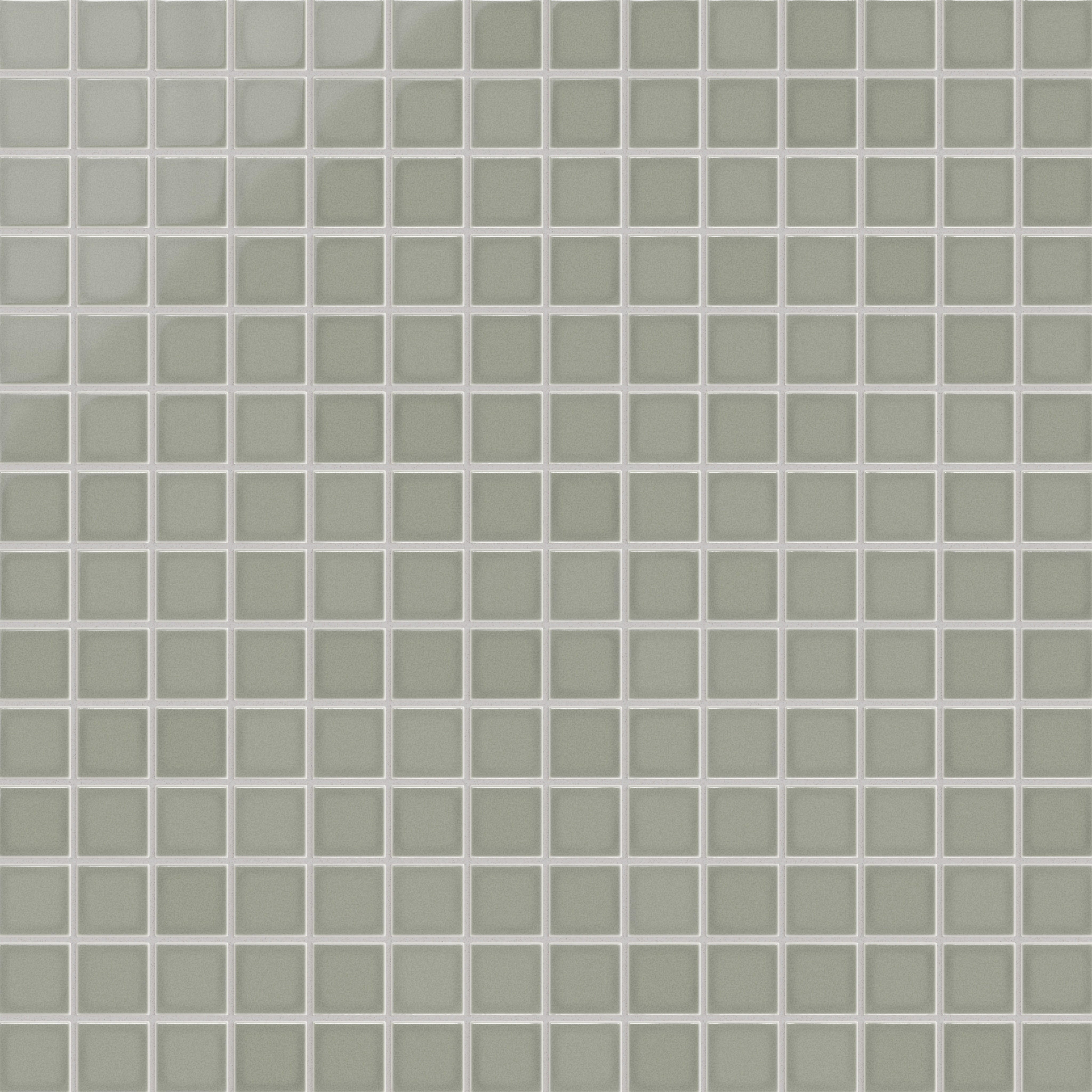 2x2 Straight Set Sheeted Original Ceramic Mosaic Tile in Overcast Gloss