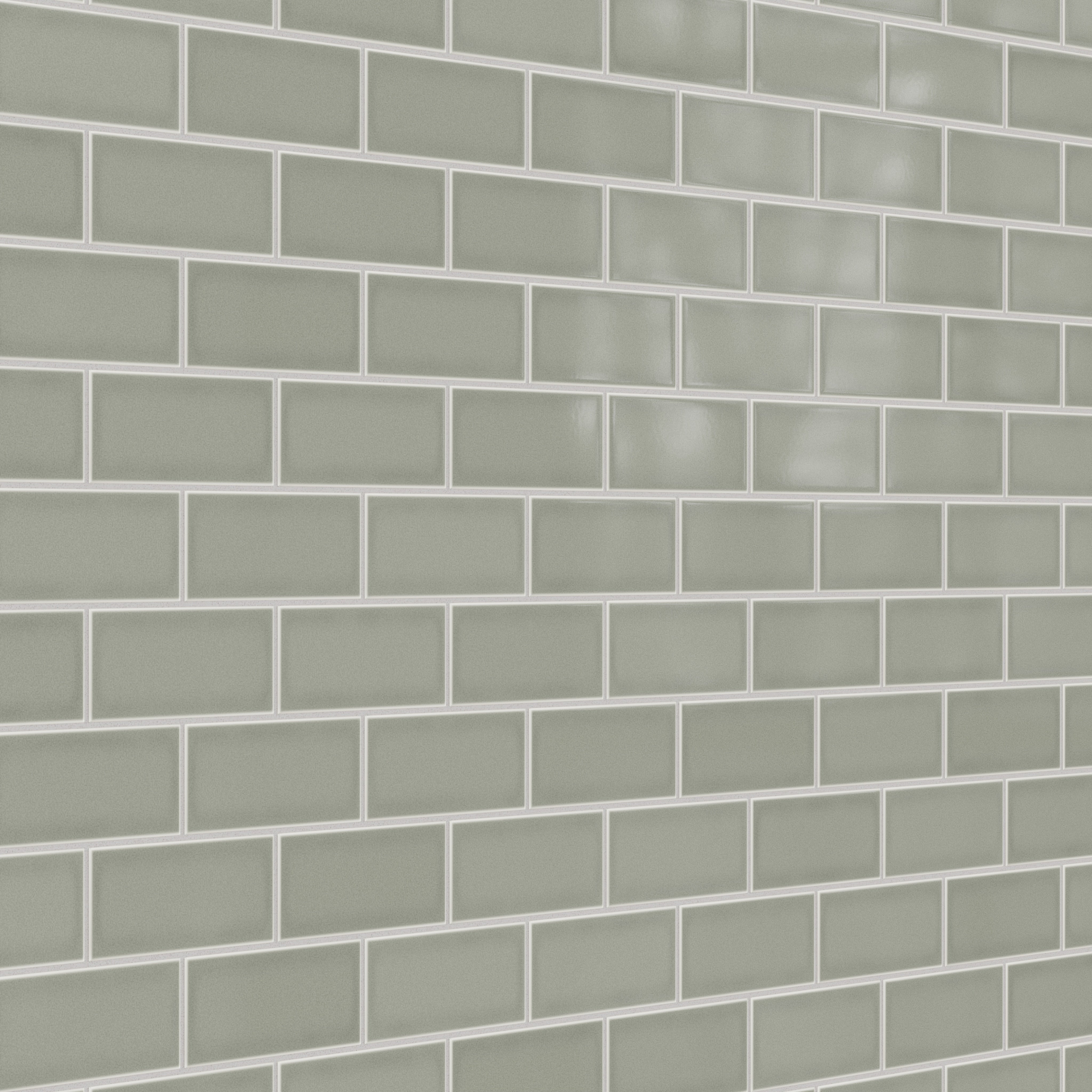 3x6 Original Ceramic Tile in Overcast Gloss