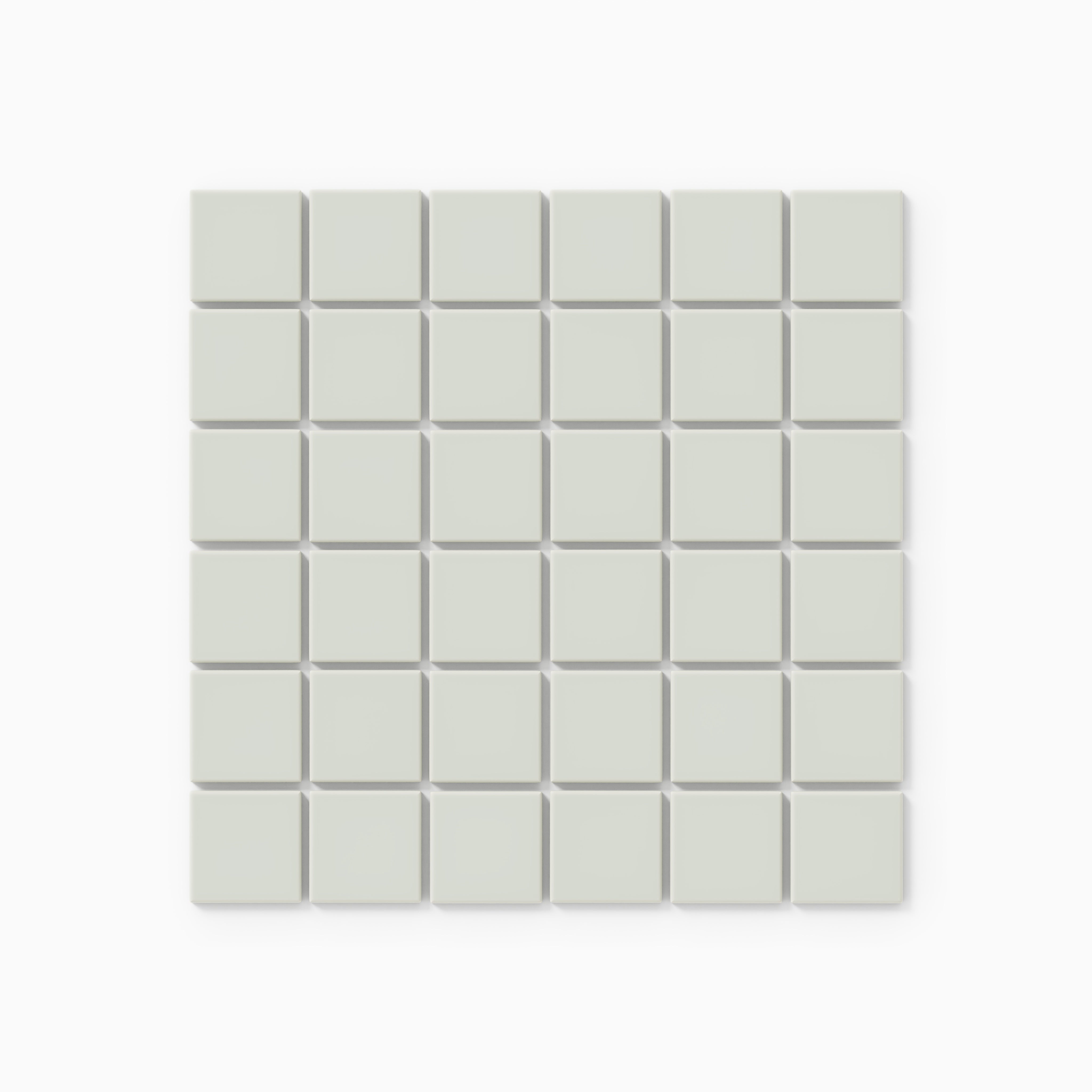 2x2 Straight Set Sheeted Original Ceramic Mosaic Tile in Overcast Matte