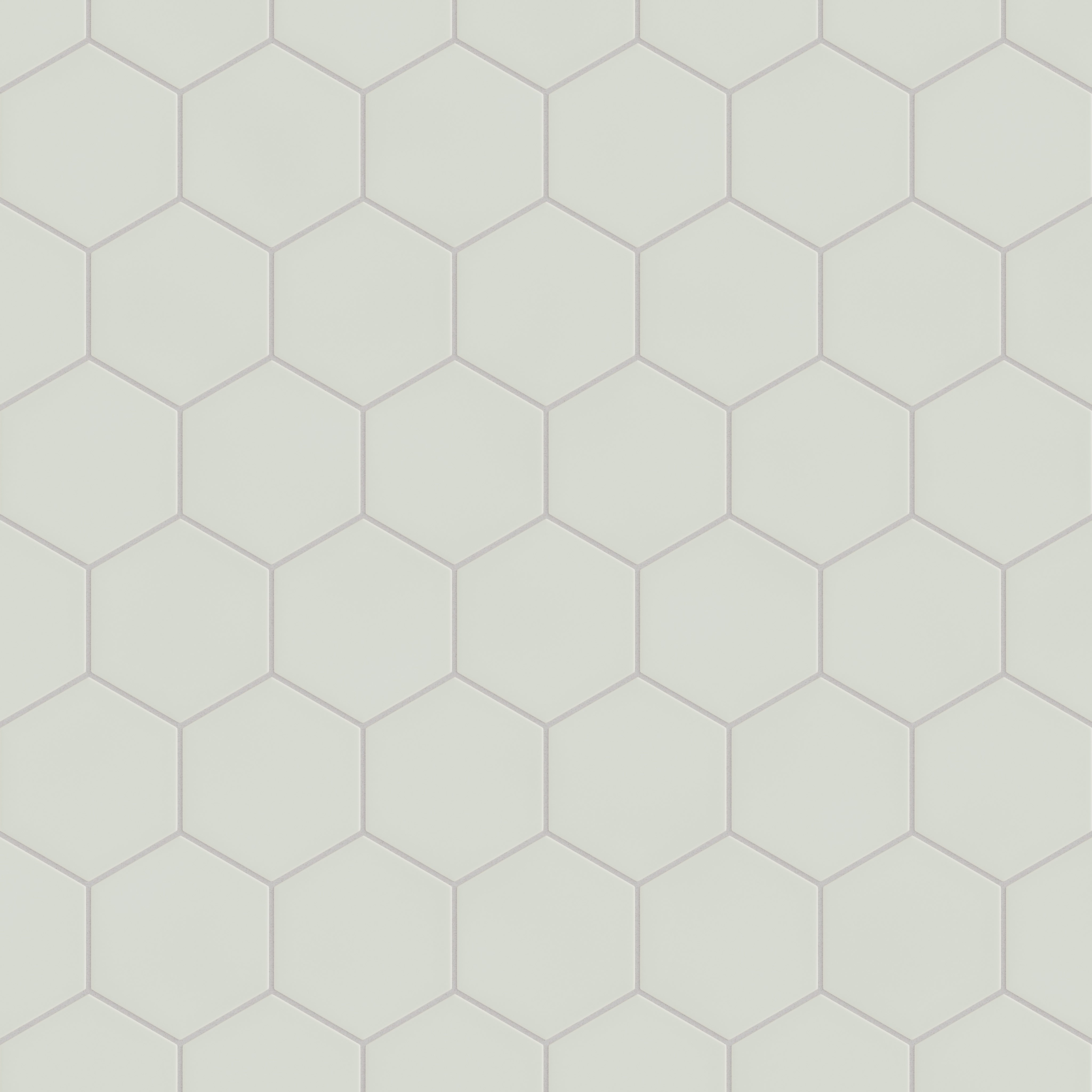 6" Hexagon Original Ceramic Tile in Overcast Matte