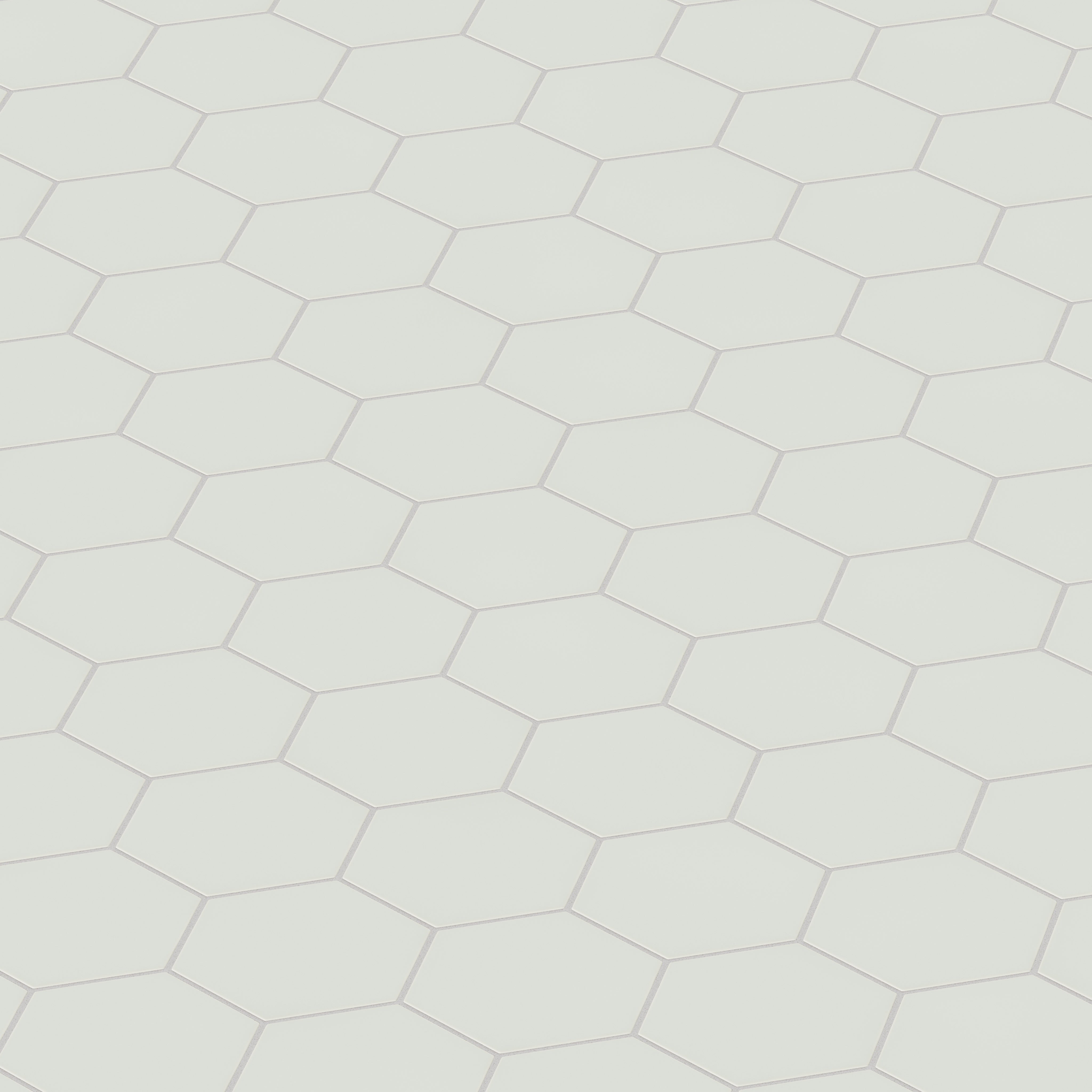 6" Hexagon Original Ceramic Tile in Overcast Matte