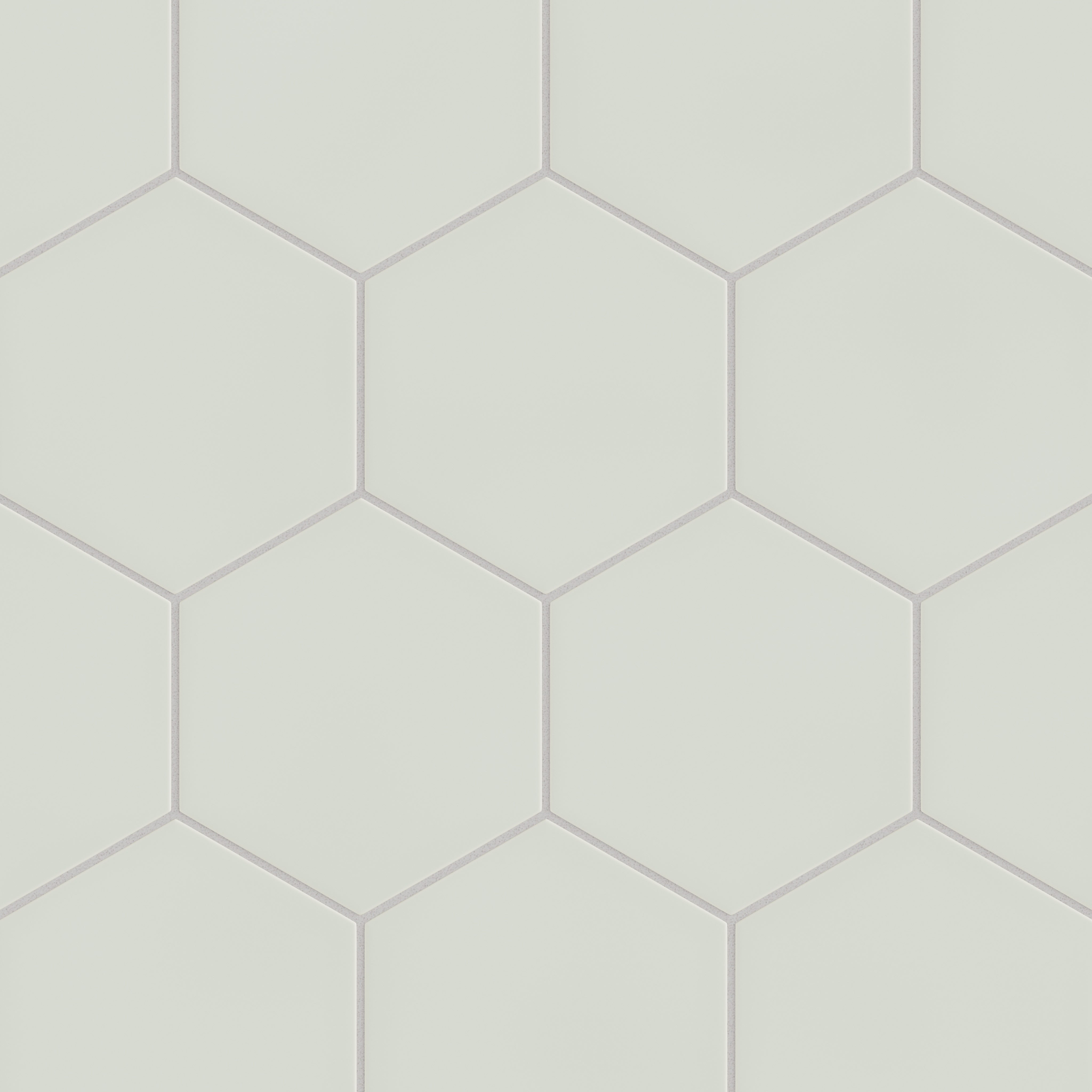 8" Hexagon Original Ceramic Tile in Overcast Matte