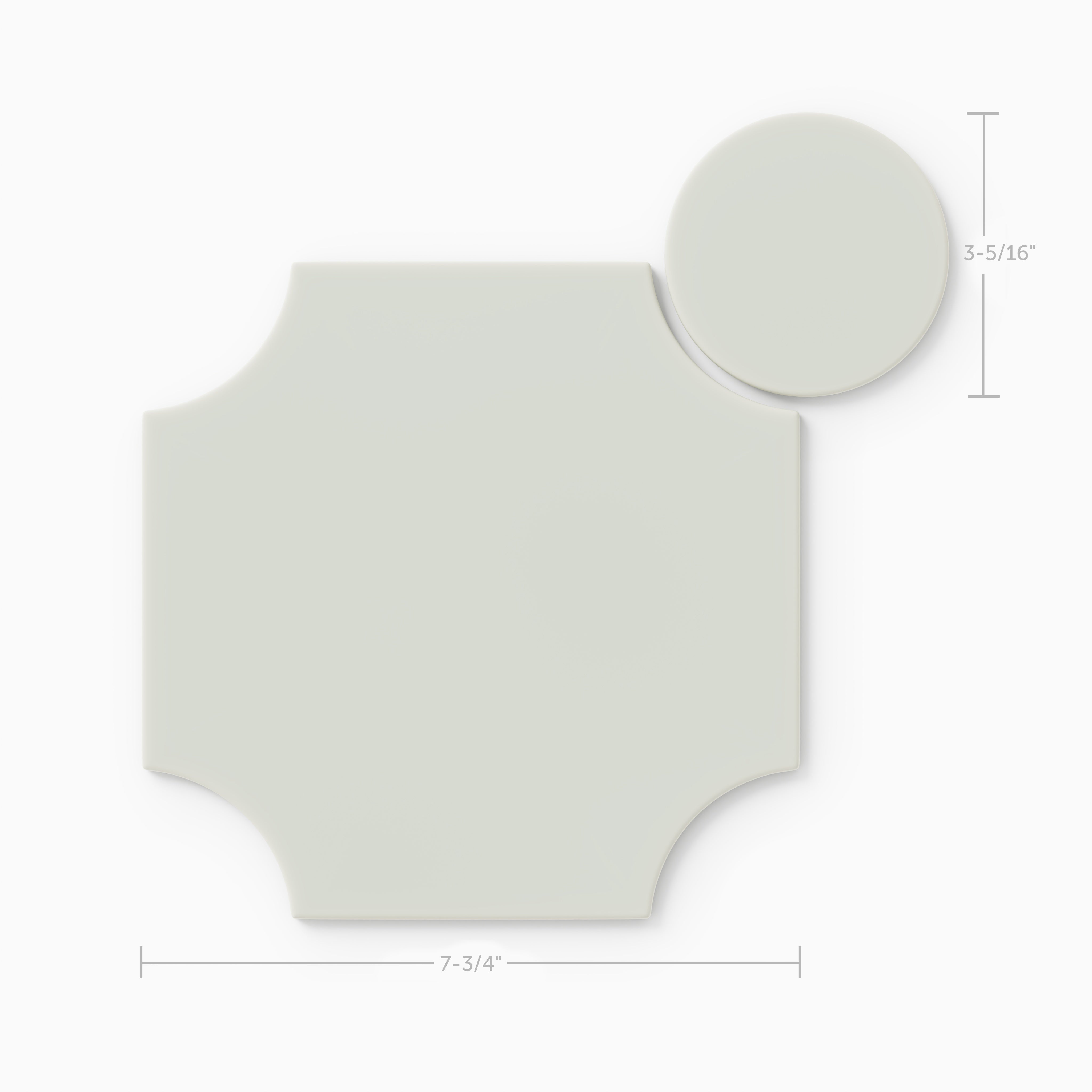 Portico Original Ceramic Tile in Overcast Matte