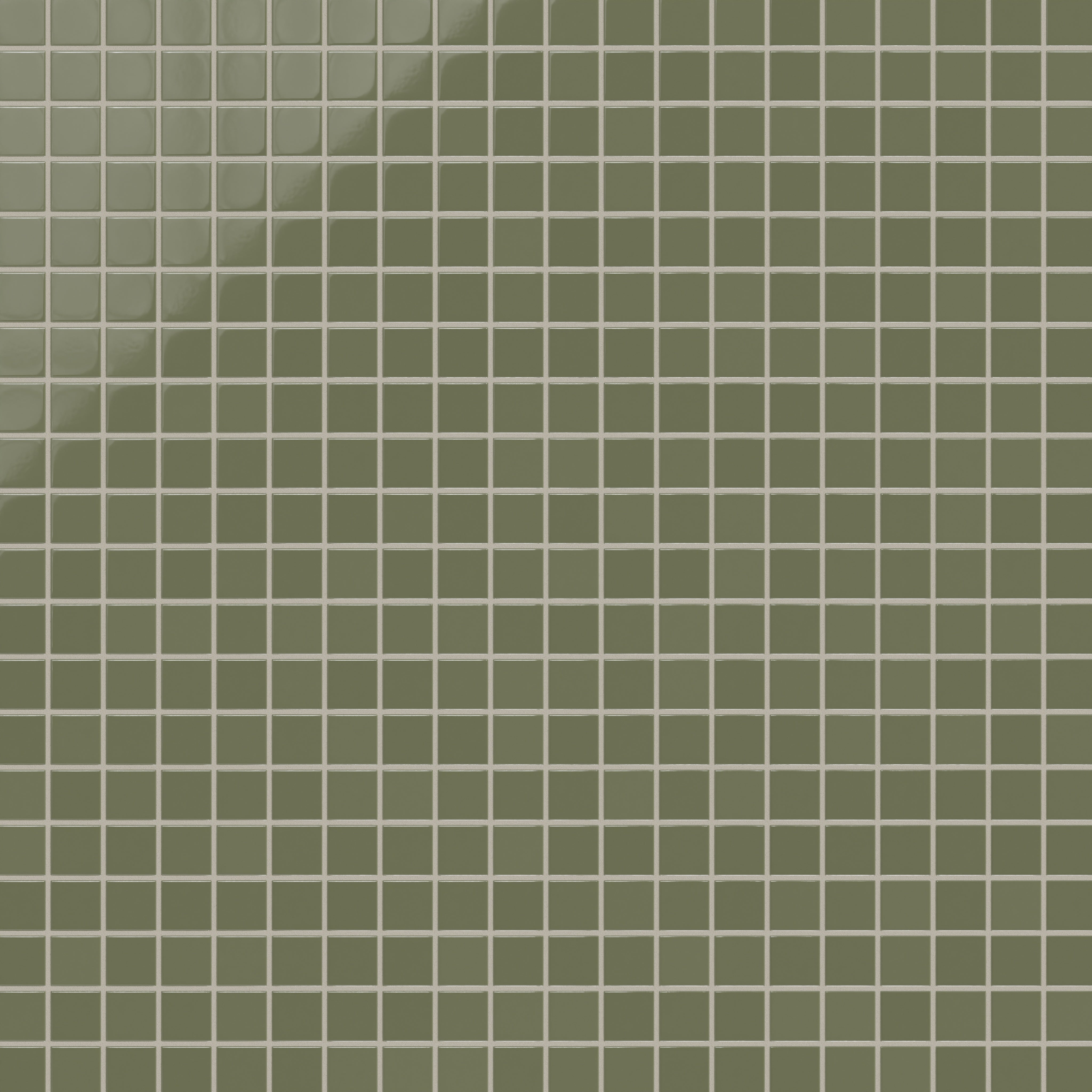 2x2 Straight Set Sheeted Original Ceramic Mosaic Tile in Peabody Gloss