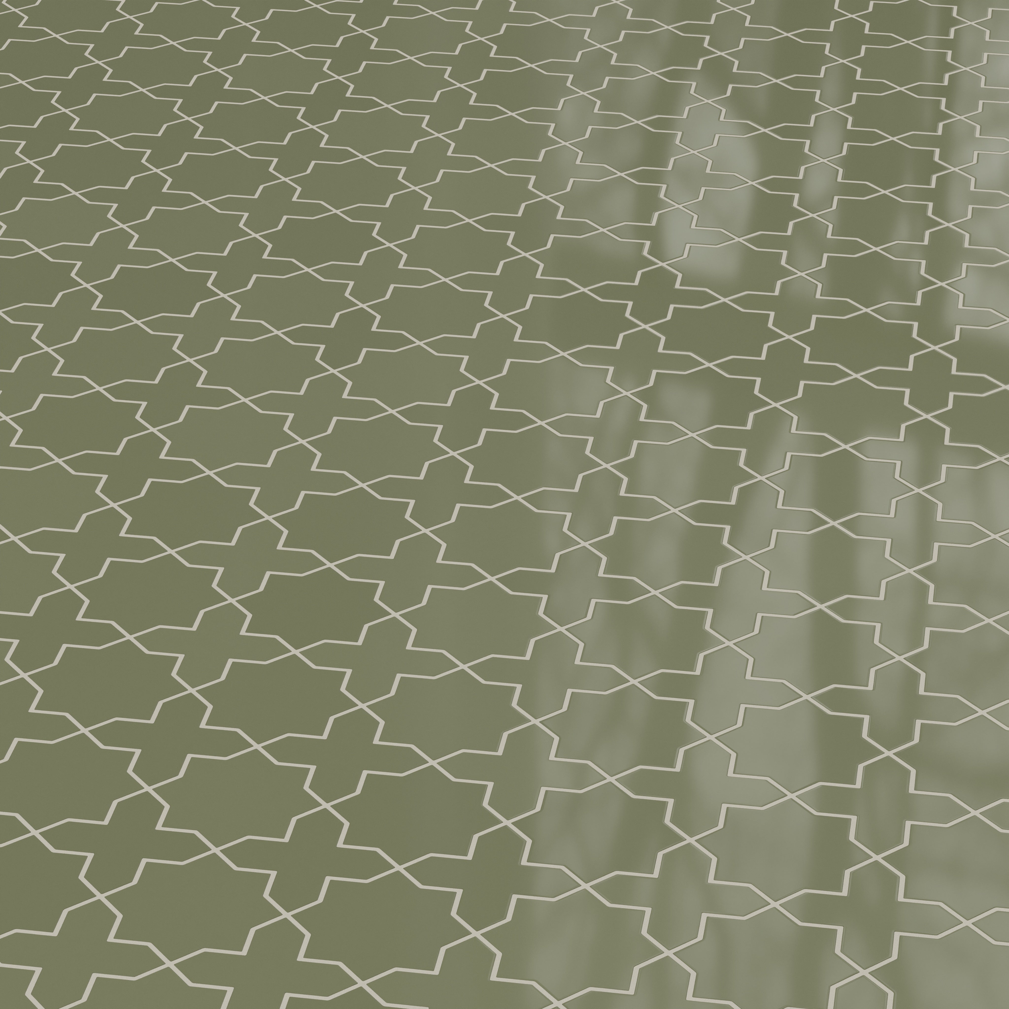 Star & Cross Original Ceramic Tile in Peabody Gloss