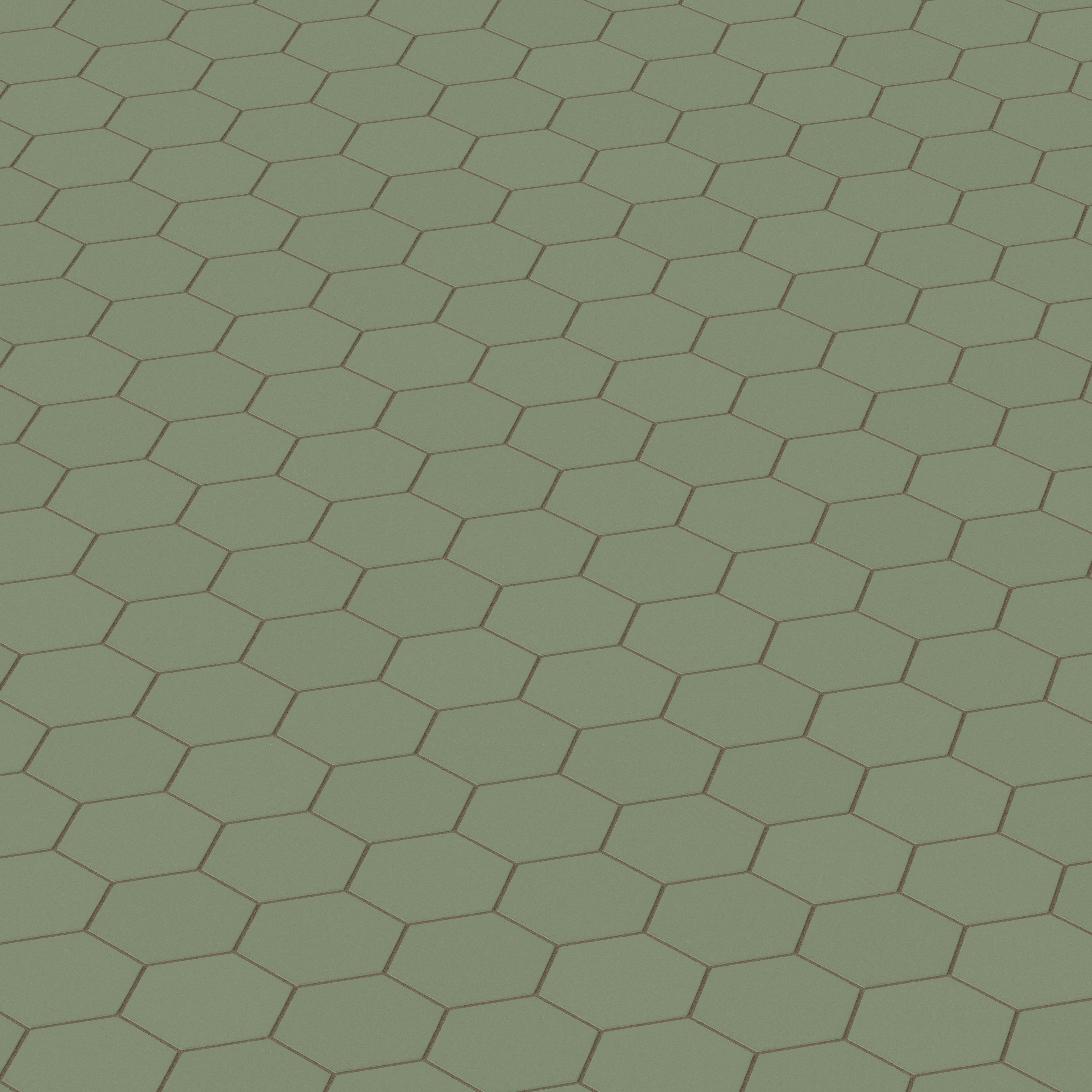 6" Hexagon Original Ceramic Tile in Peabody Matte