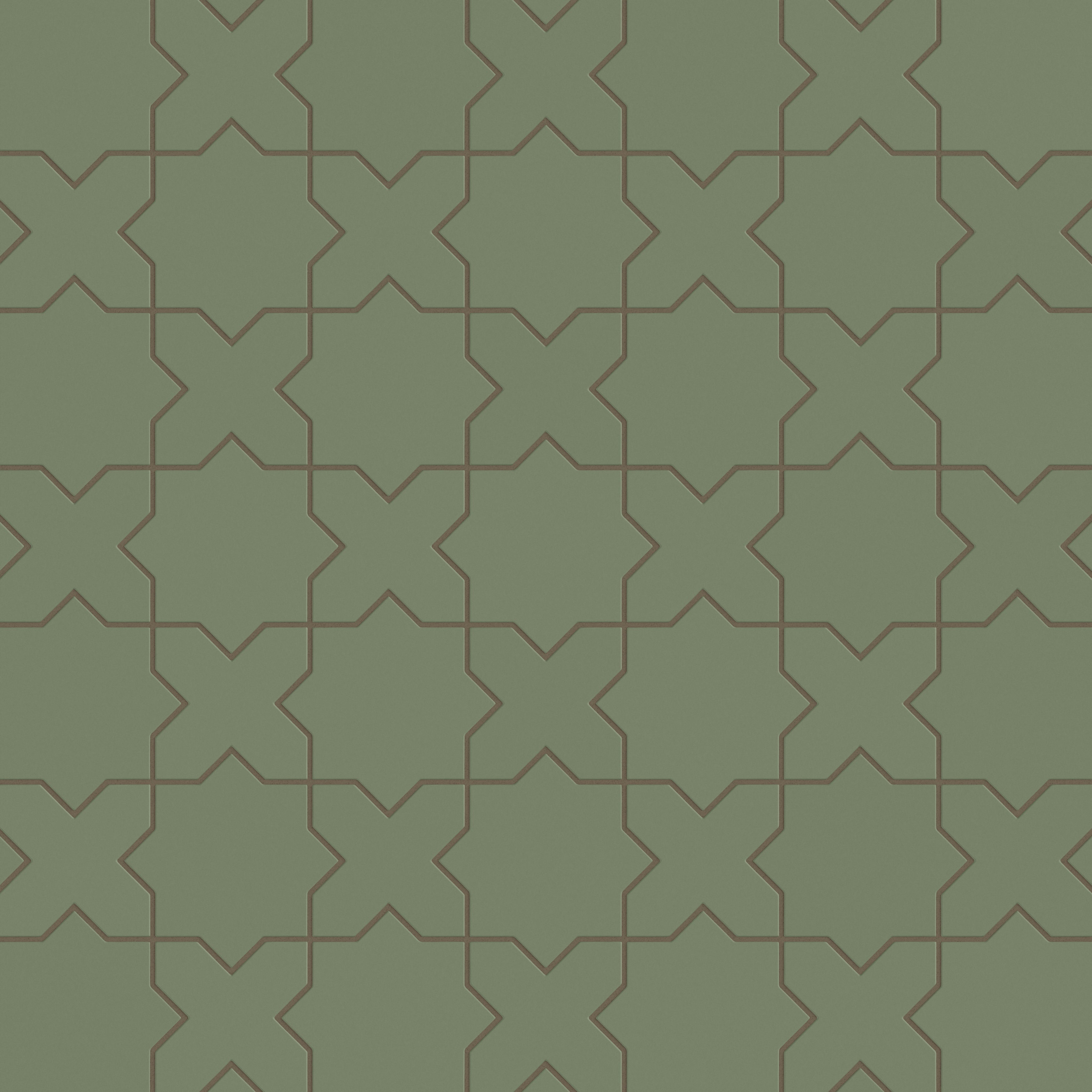 Star & Cross Original Ceramic Tile in Peabody Matte