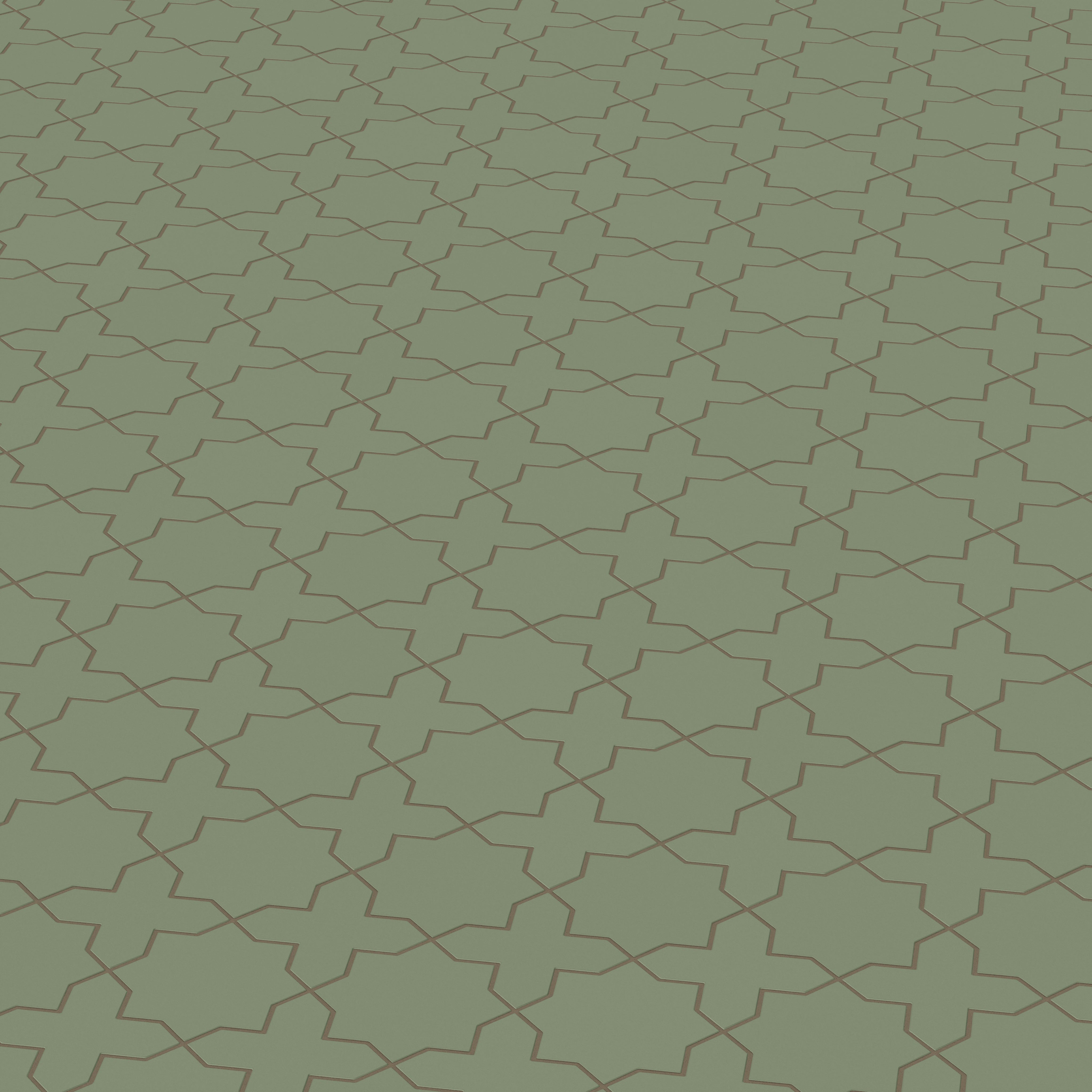 Star & Cross Original Ceramic Tile in Peabody Matte
