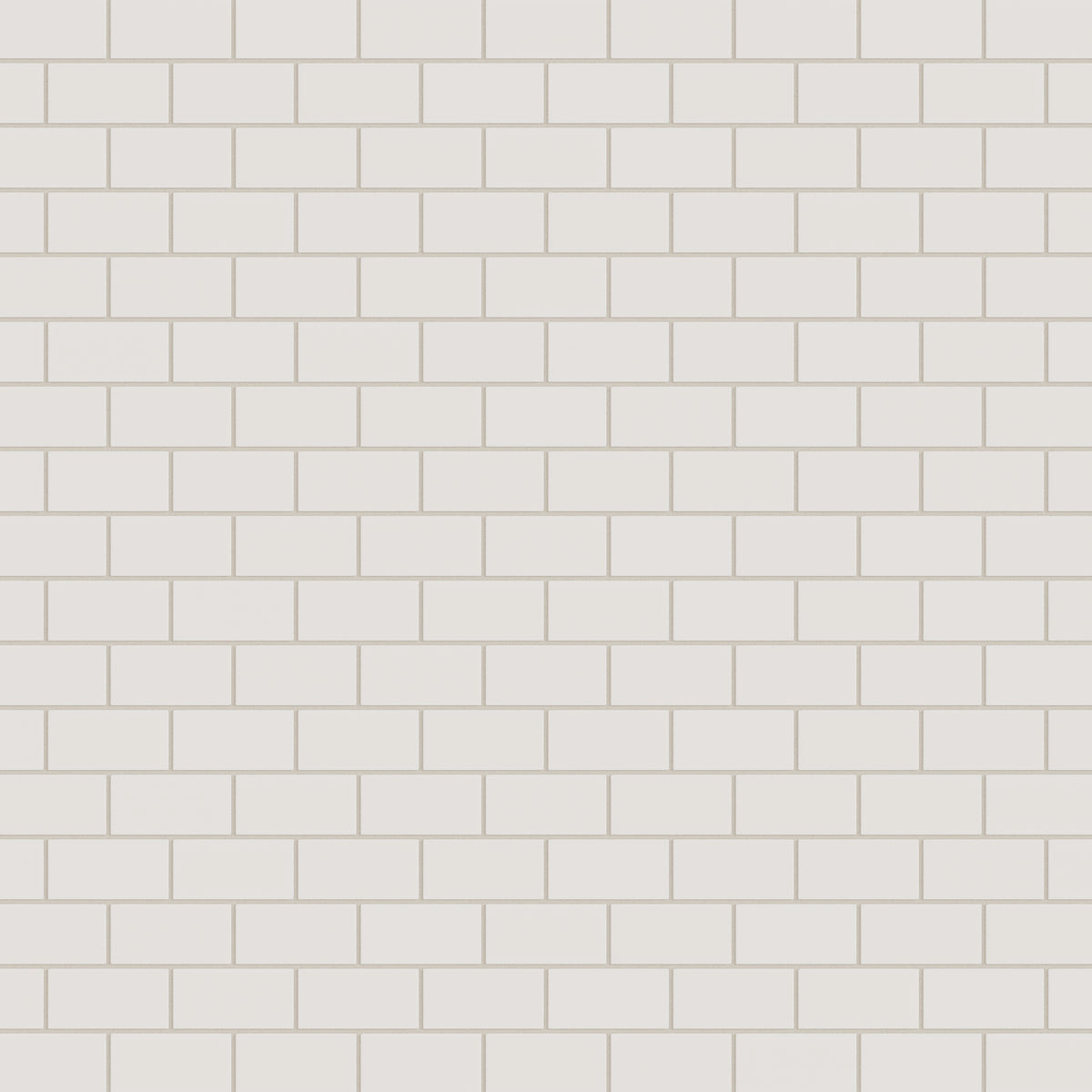 2x4 Half Offset Sheeted Natural Press Ceramic Mosaic Tile in Pearl Matte