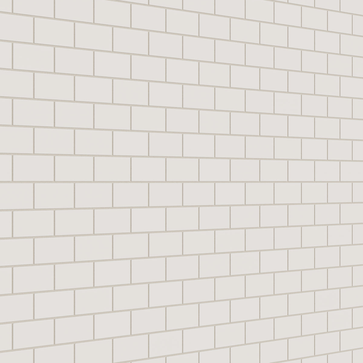 2x4 Half Offset Sheeted Natural Press Ceramic Mosaic Tile in Pearl Matte