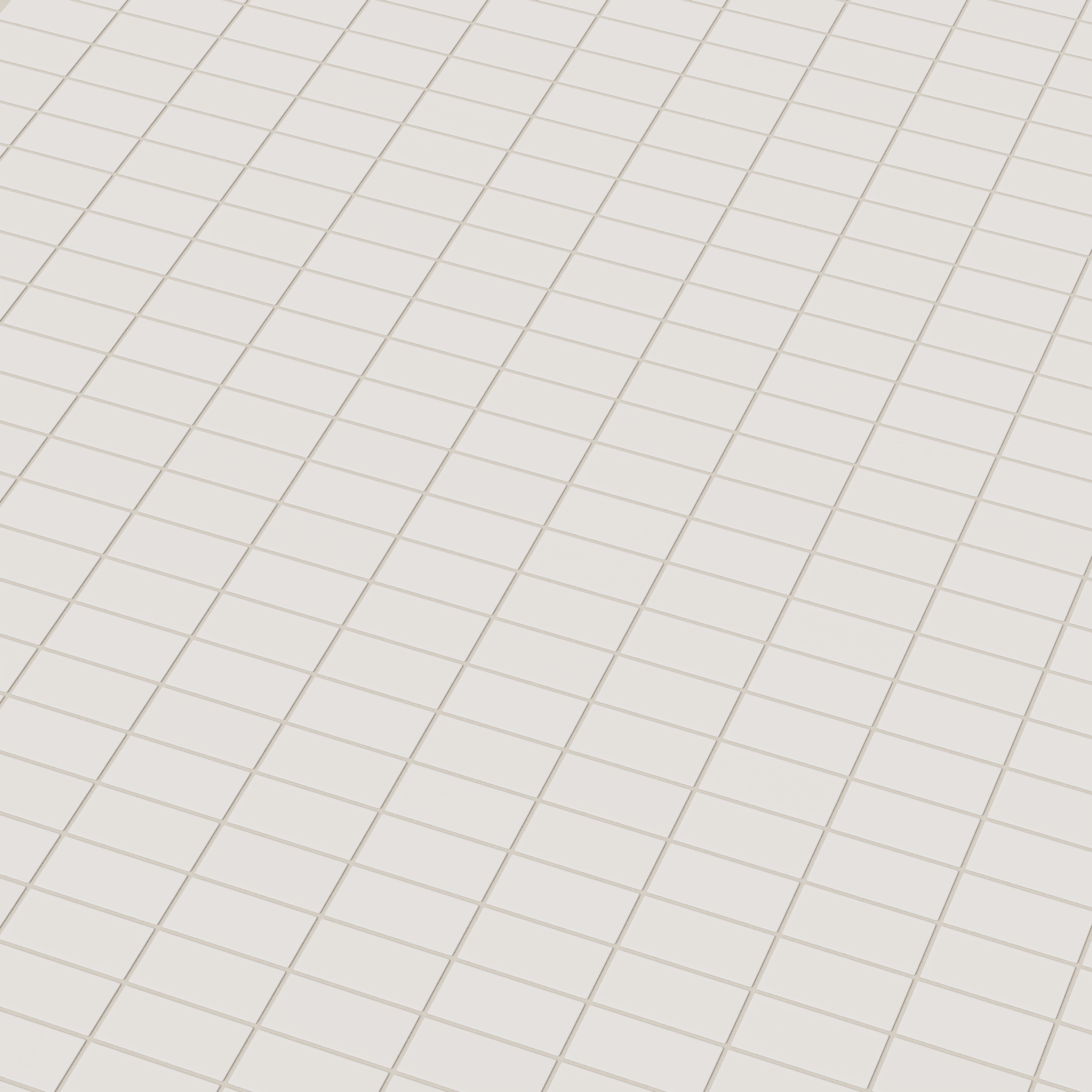 2x4 Straight Set Sheeted Natural Press Ceramic Mosaic Tile in Pearl Matte