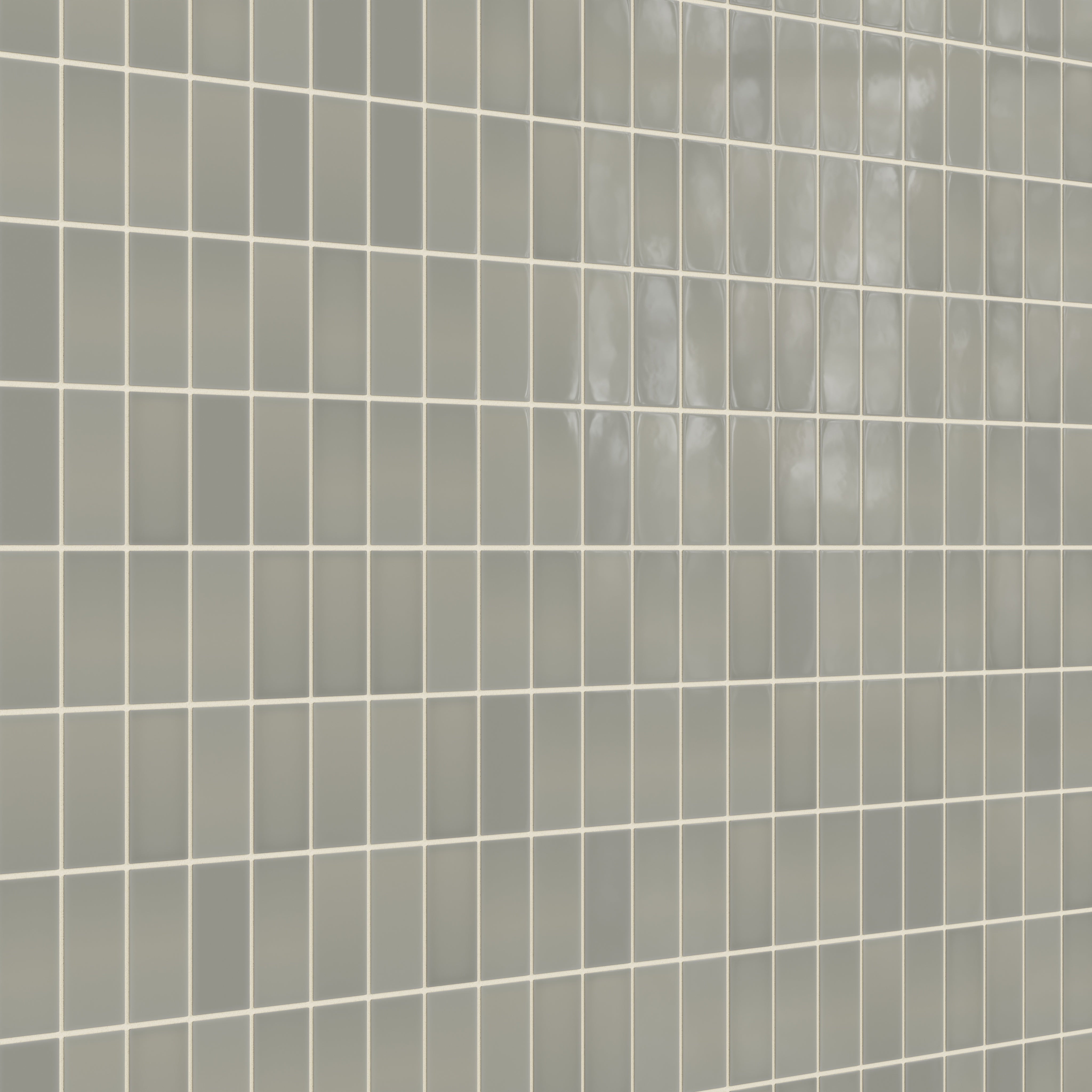 2x4 Straight Set Sheeted Natural Press Ceramic Mosaic Tile in Puget Sound Gloss