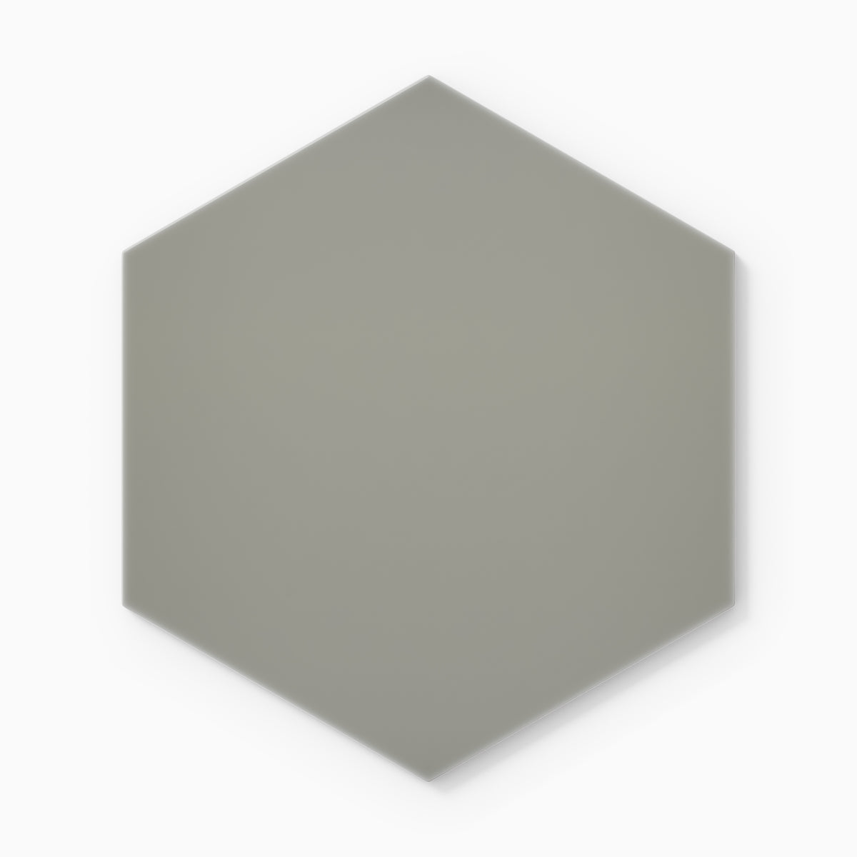 8" Hexagon Natural Press Ceramic Tile in Puget Sound Gloss