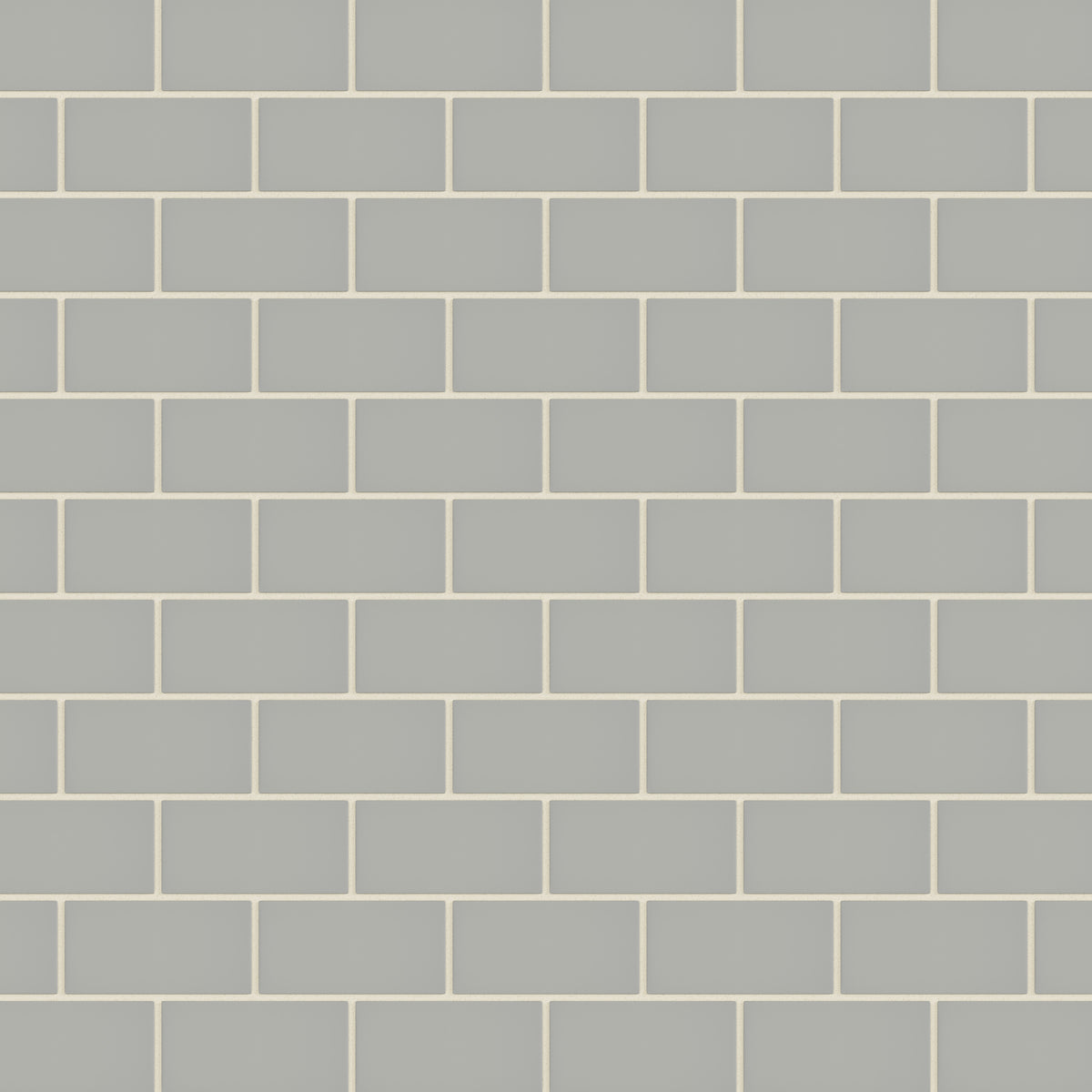 2x4 Half Offset Sheeted Natural Press Ceramic Mosaic Tile in Puget Sound Matte