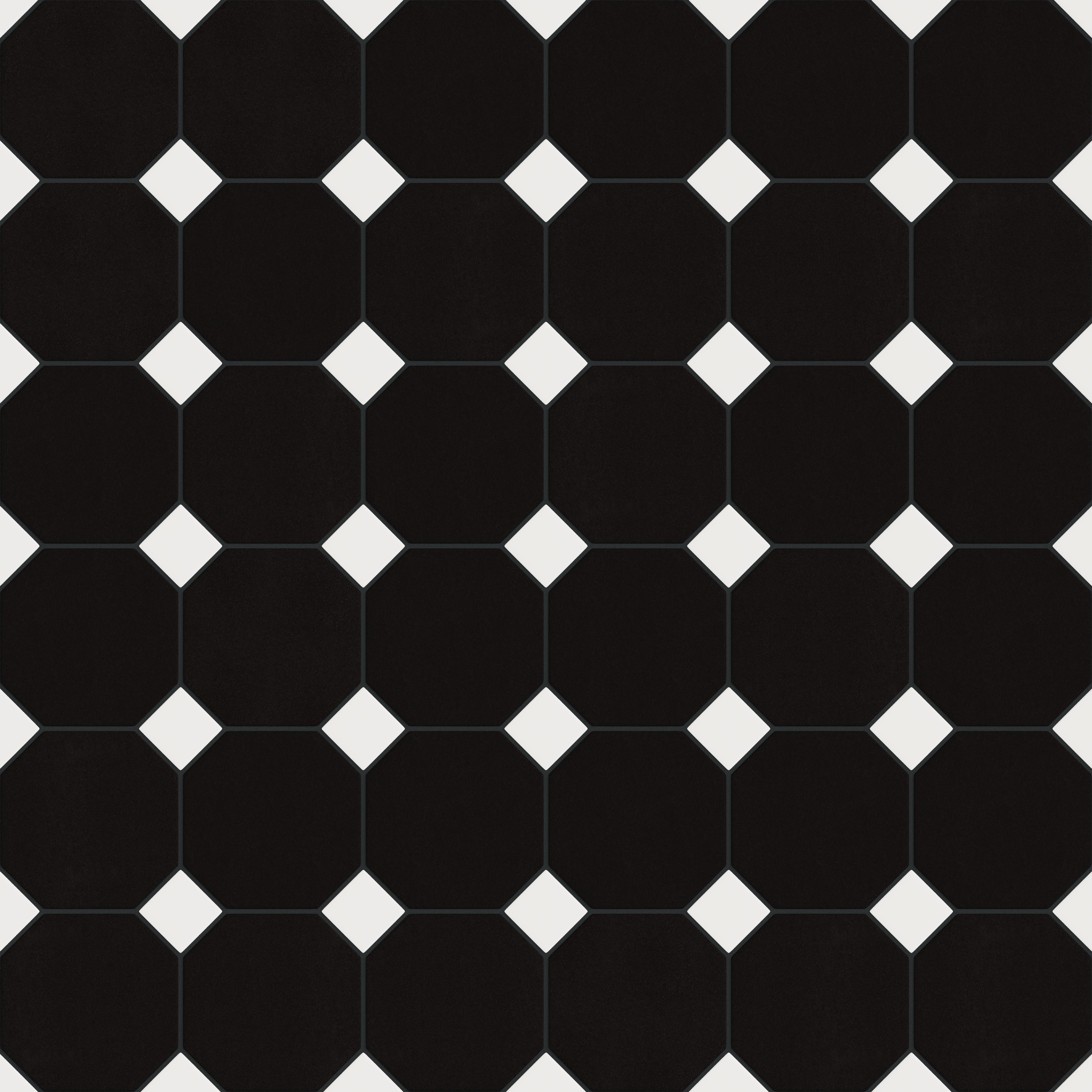 Gramercy Original Ceramic Tile in Raven Matte & Calcite Matte