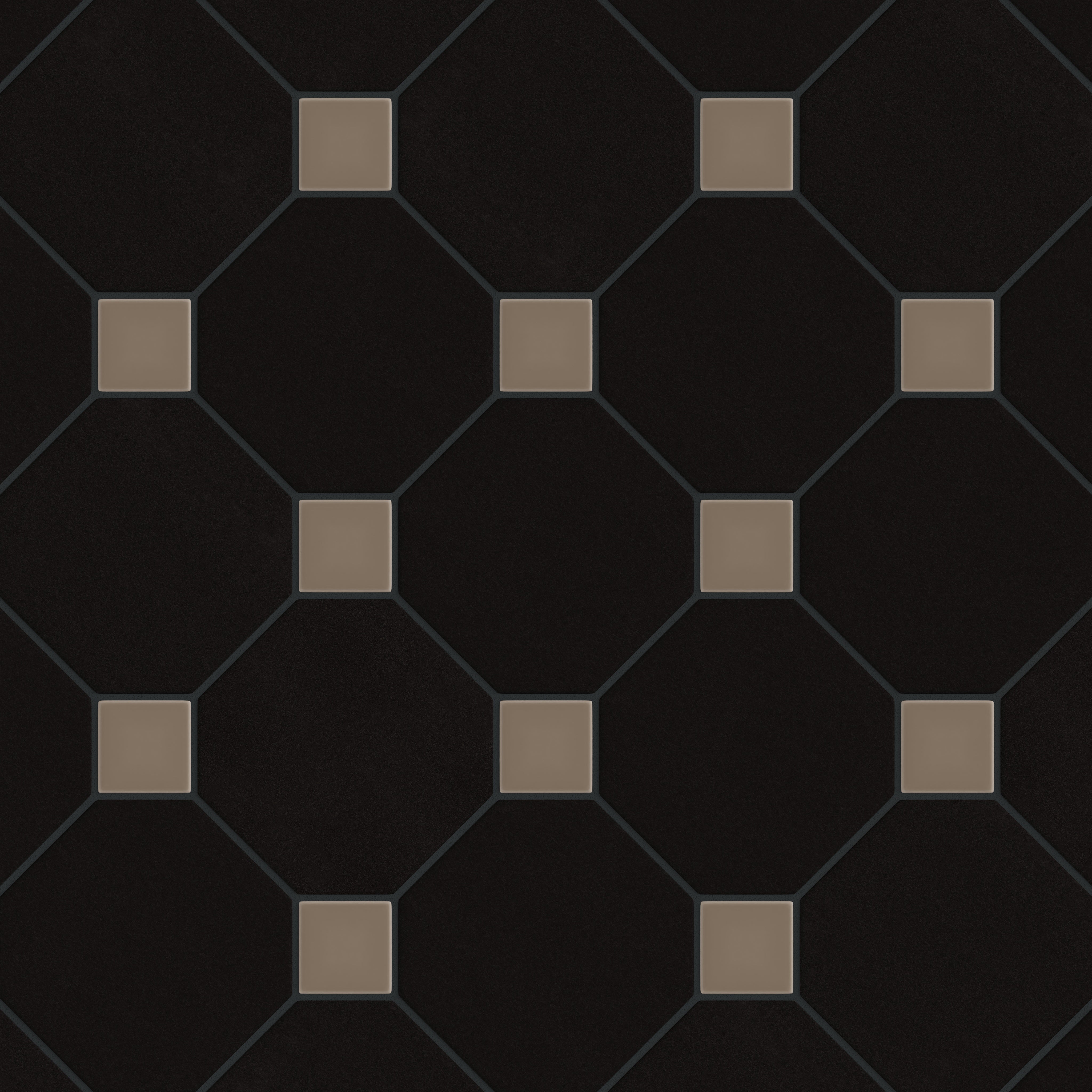 Gramercy Original Ceramic Tile in Raven Matte & Cardamom Matte