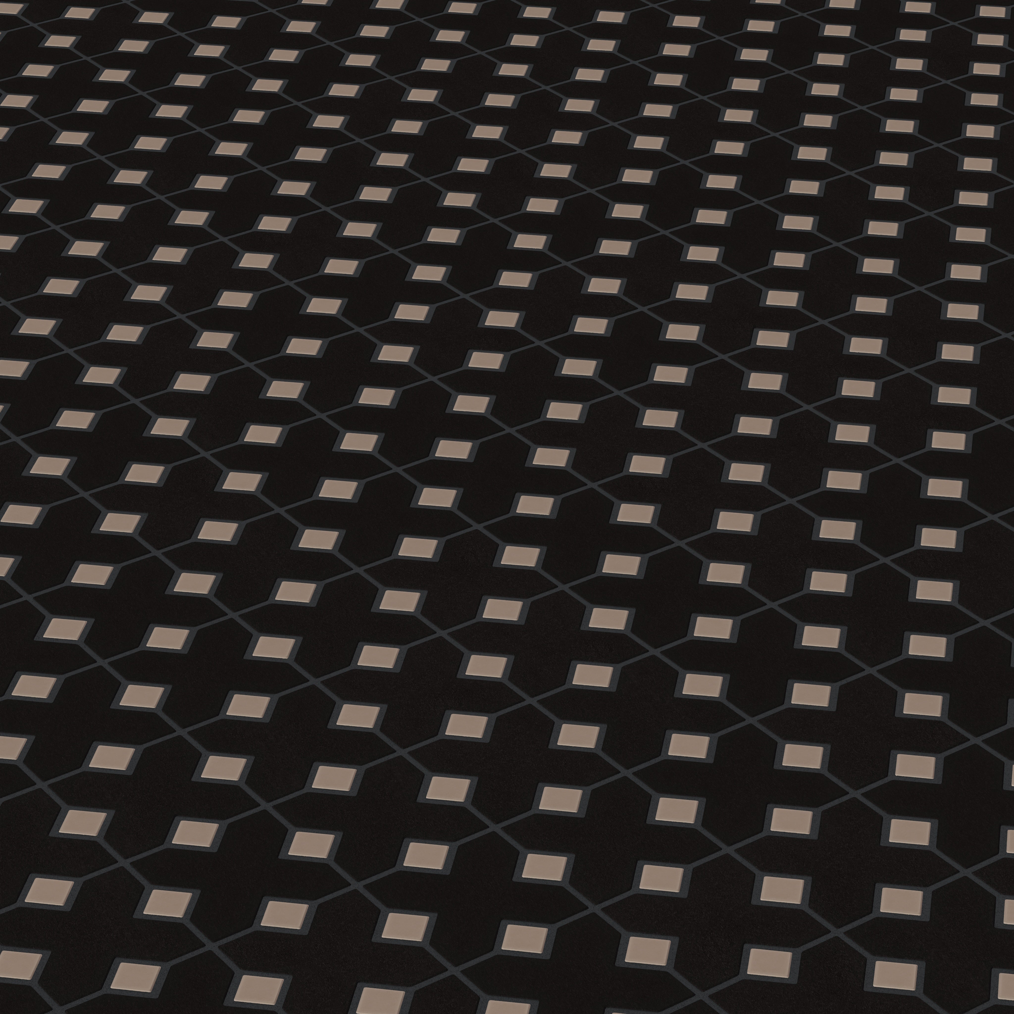 Hacienda Sheeted Original Ceramic Tile in Raven Matte & Cardamom Matte
