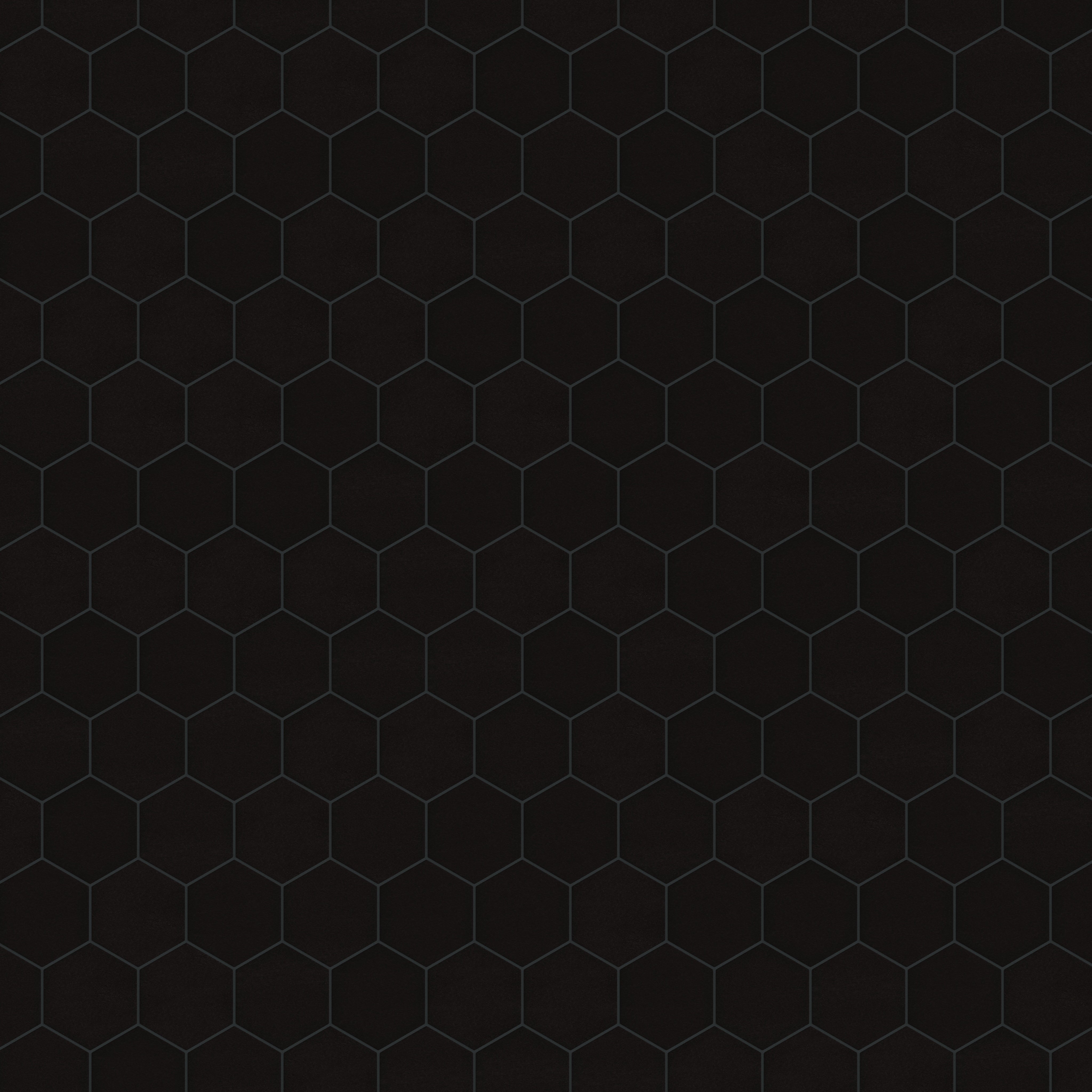 6" Hexagon Original Ceramic Tile in Raven Matte