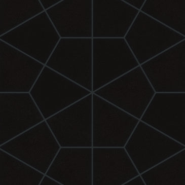 Hexite Original Ceramic Tile in Raven Matte