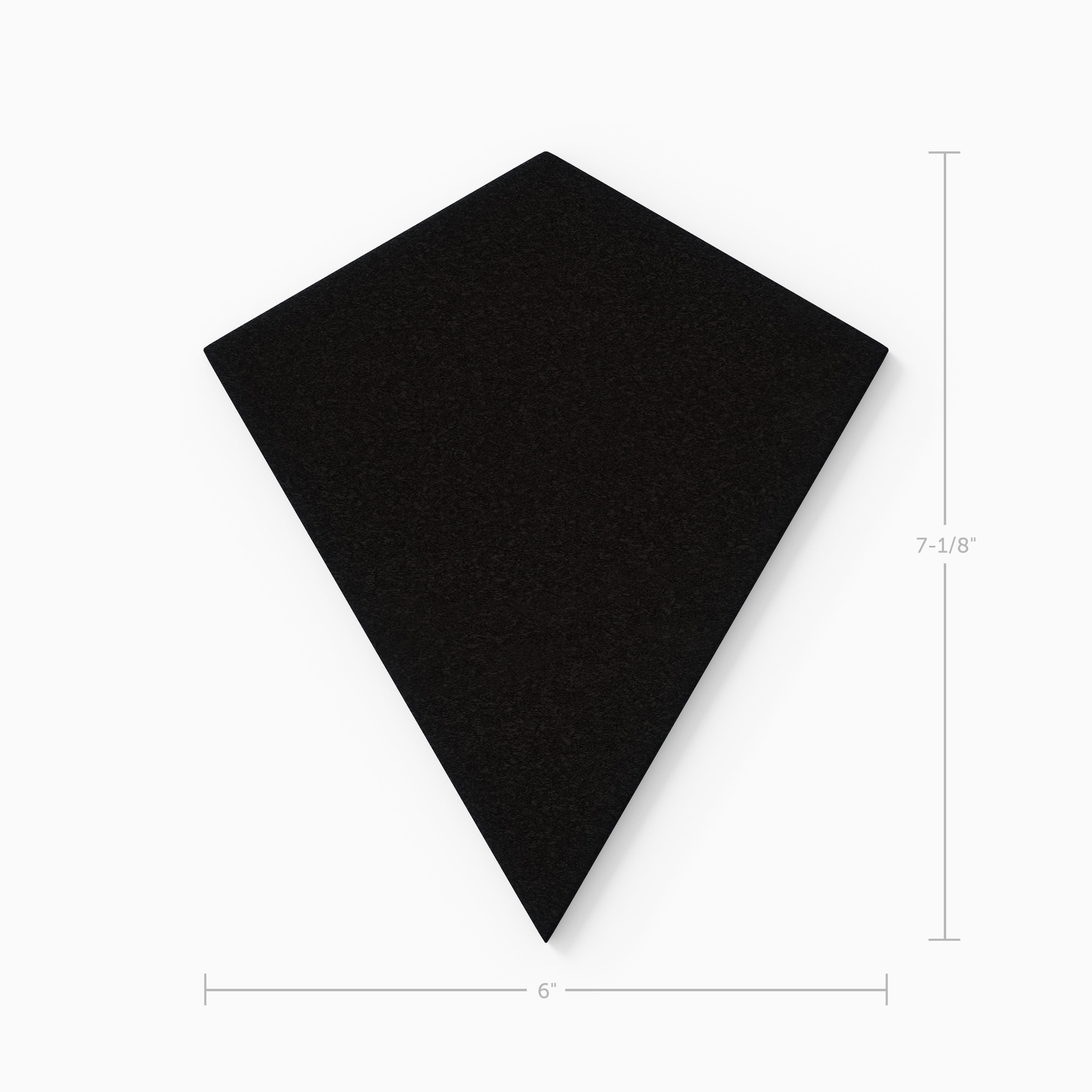 Hexite Original Ceramic Tile in Raven Matte
