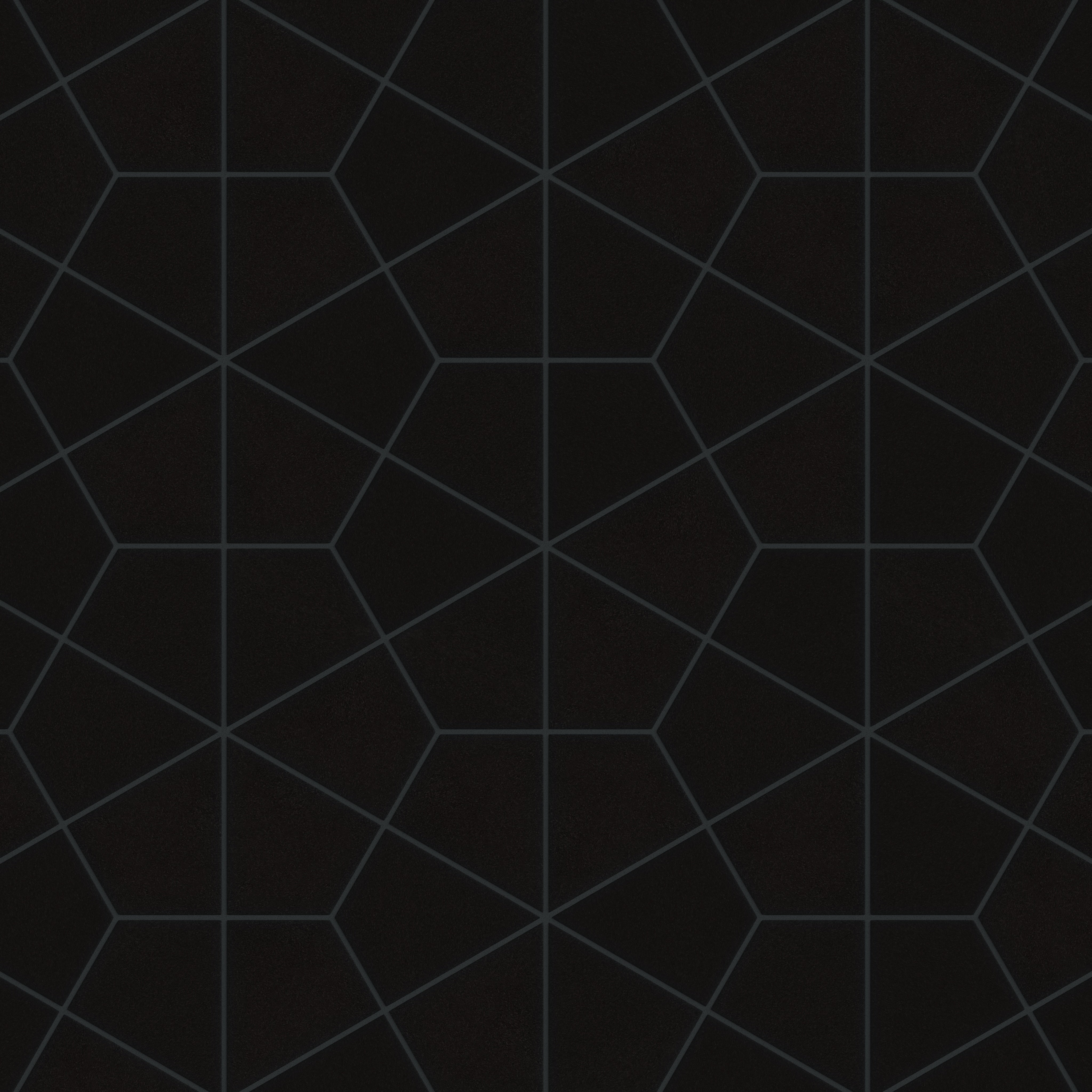 Hexite Original Ceramic Tile in Raven Matte