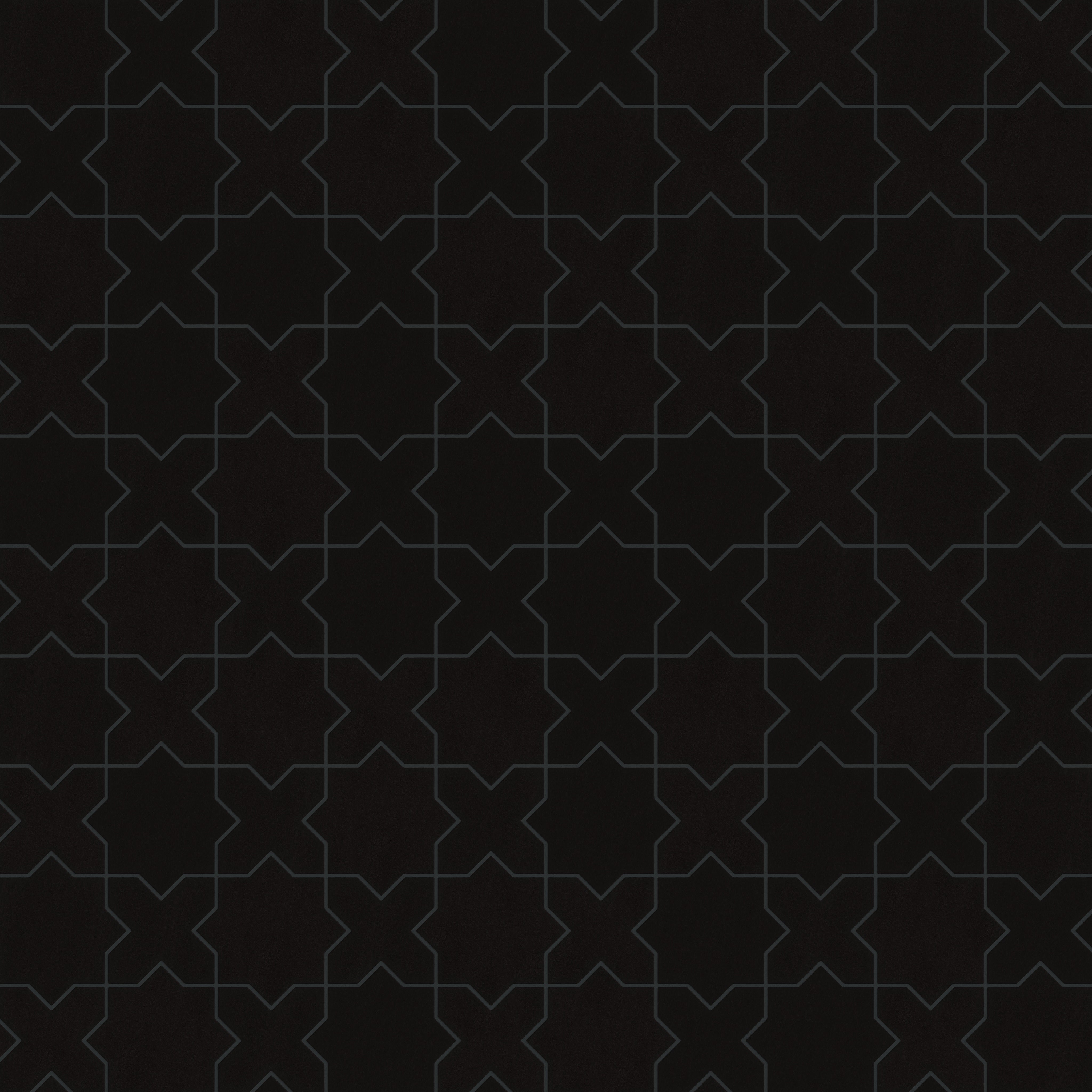 Star & Cross Original Ceramic Tile in Raven Matte