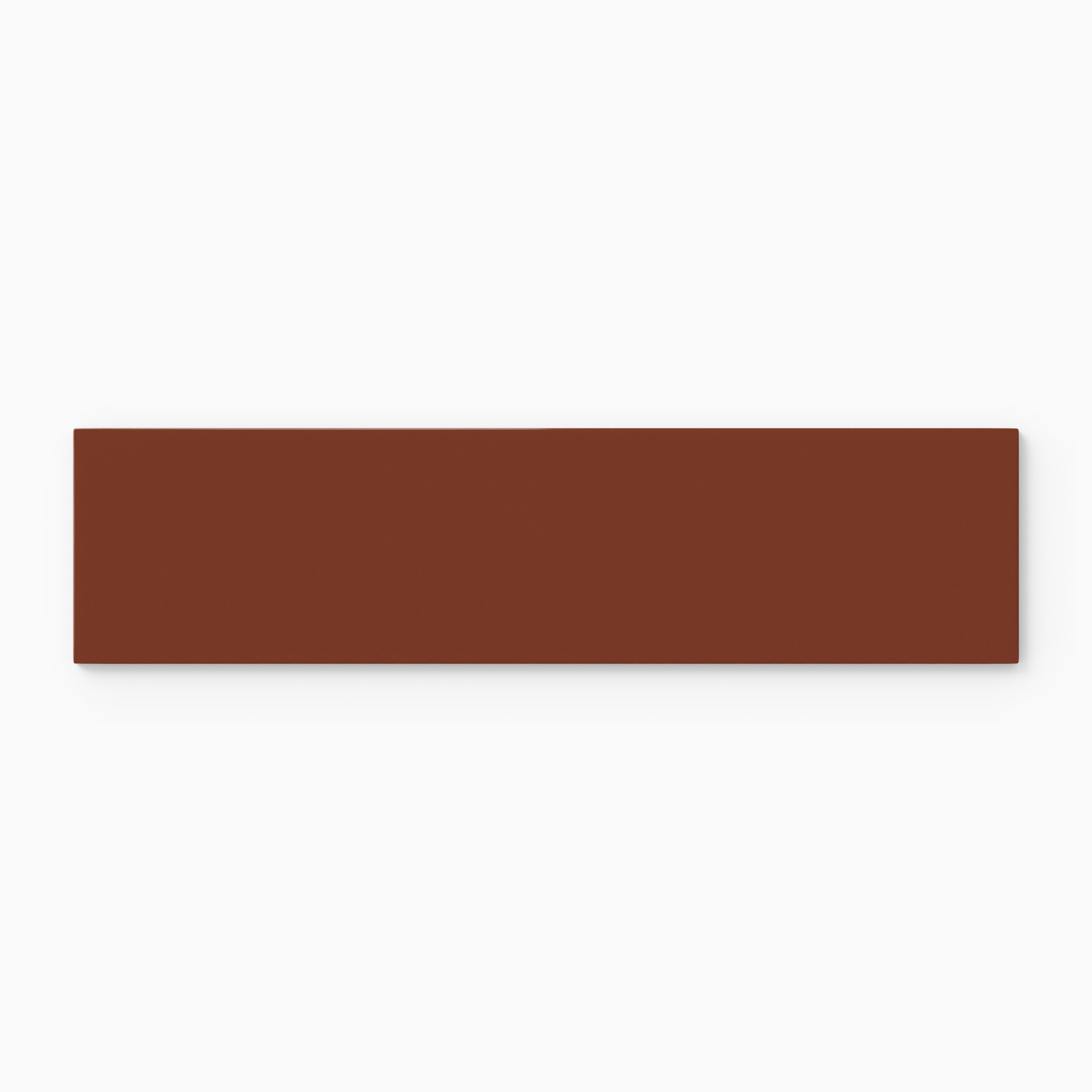 3x12 Natural Press Ceramic Tile in Red Iron Oxide Gloss