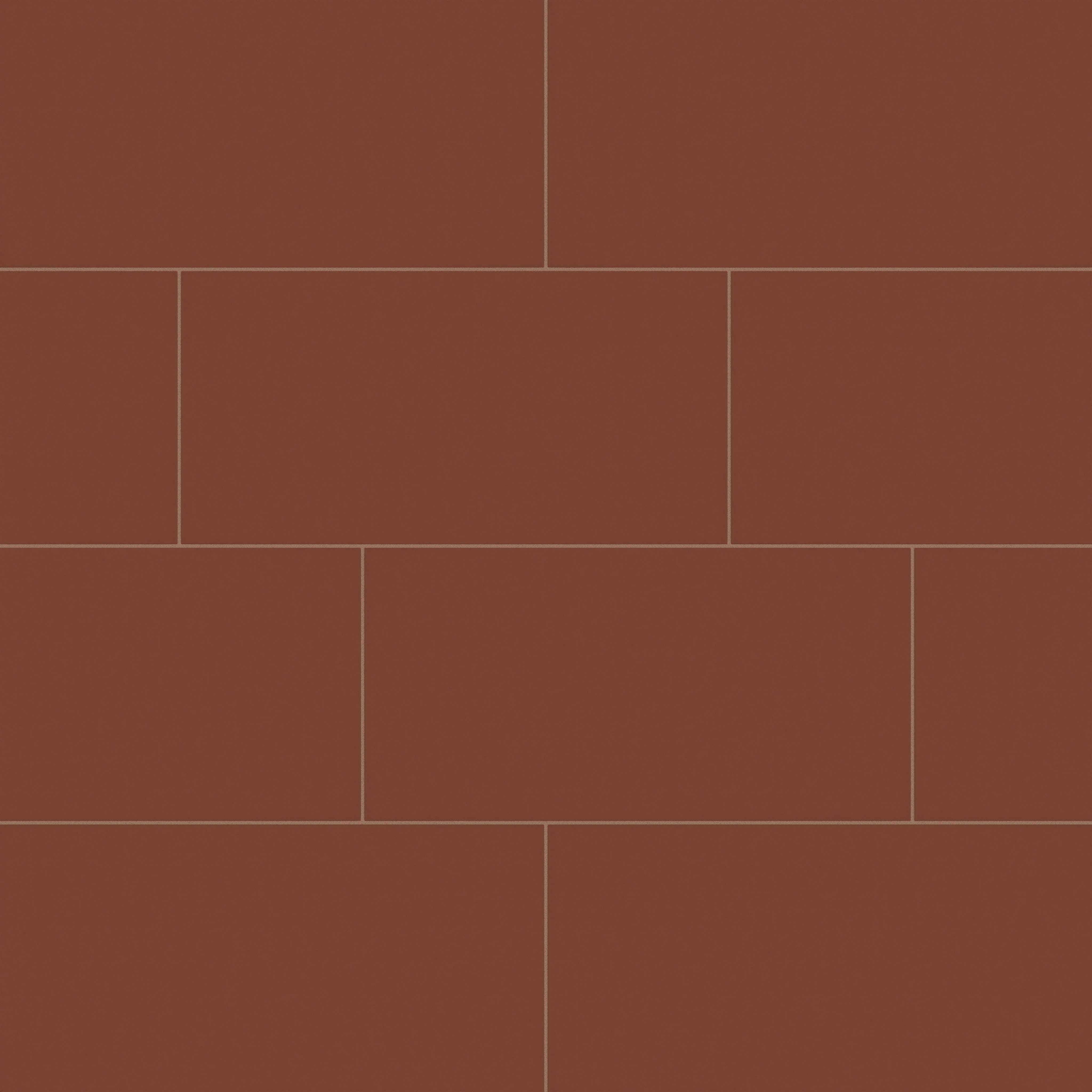 12x24 Natural Press Ceramic Tile in Red Iron Oxide Matte