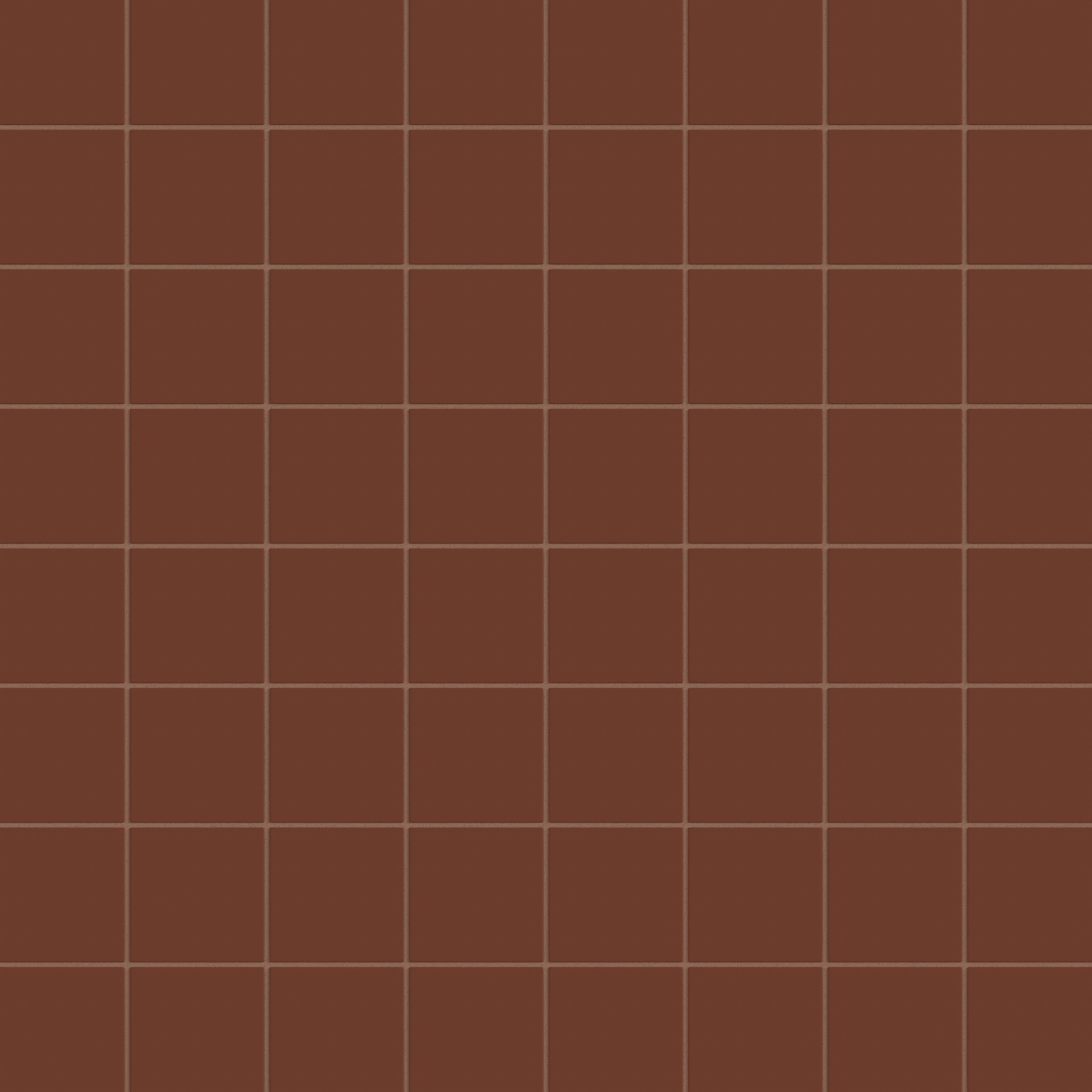 4x4 Natural Press Ceramic Tile in Red Iron Oxide Matte