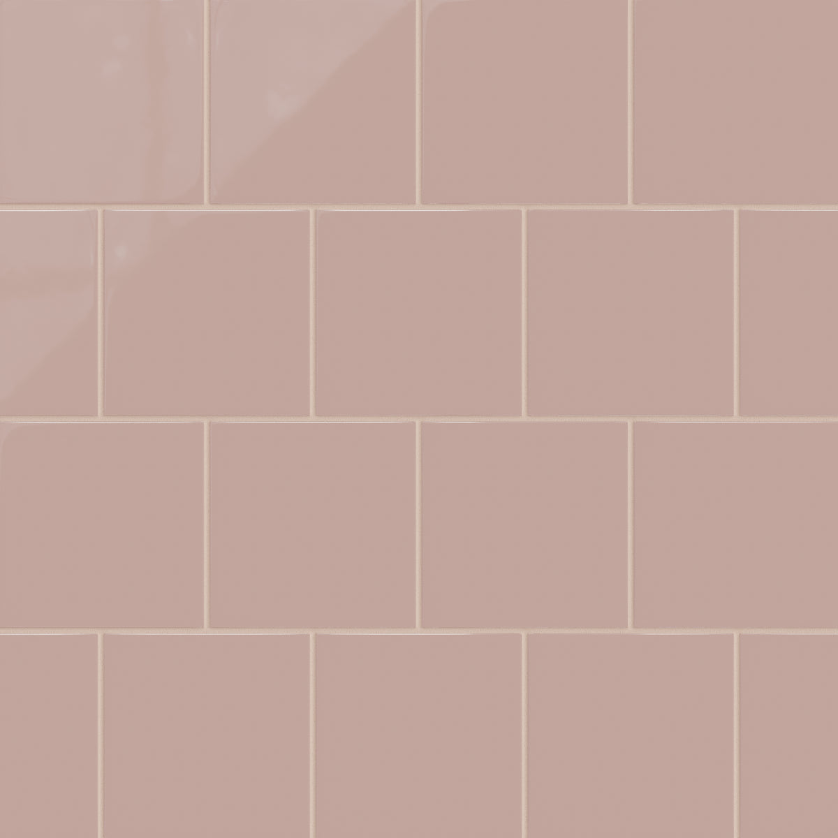 6x6 Natural Press Ceramic Tile in Red Jasper Gloss